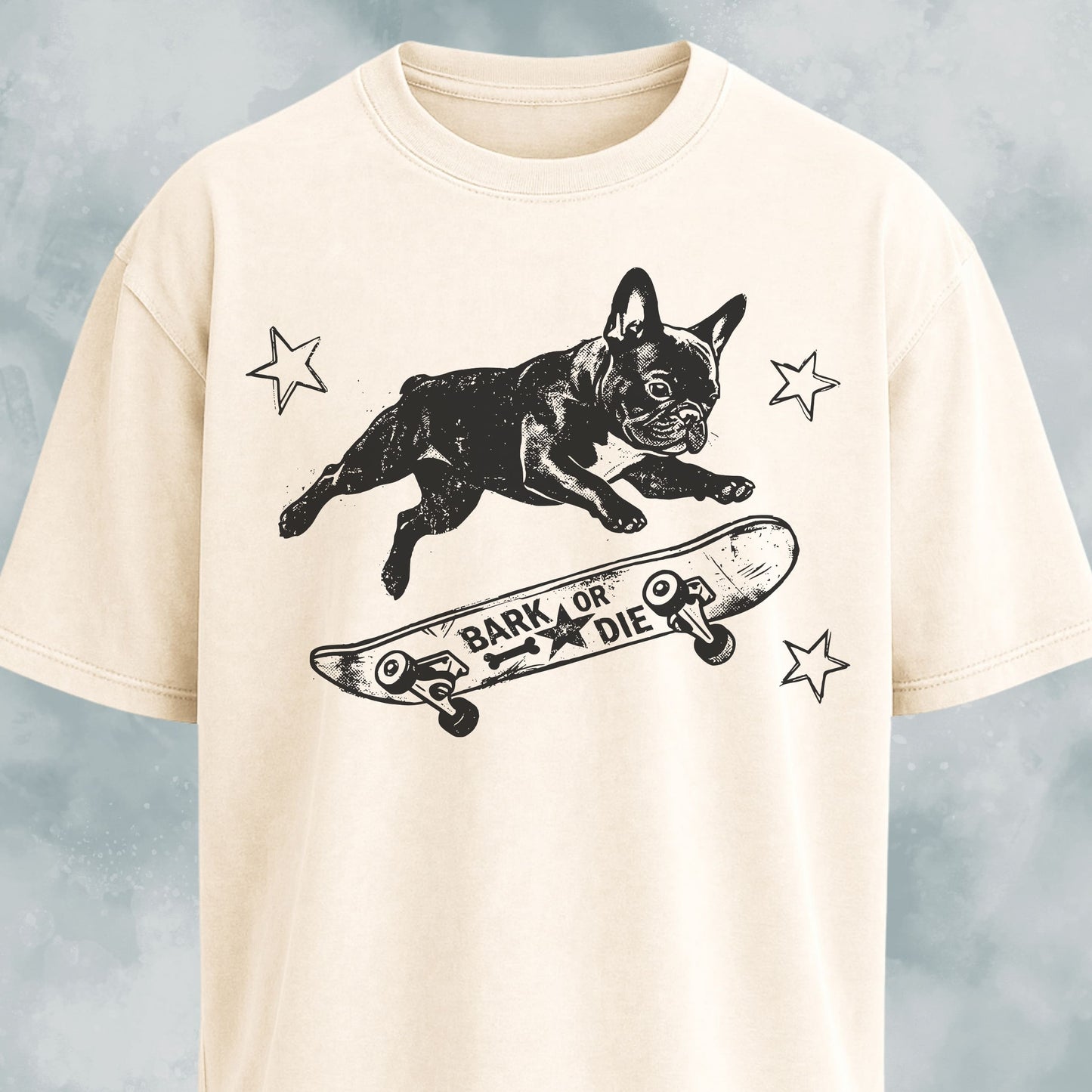 Frenchie On A Skateboard T-Shirt