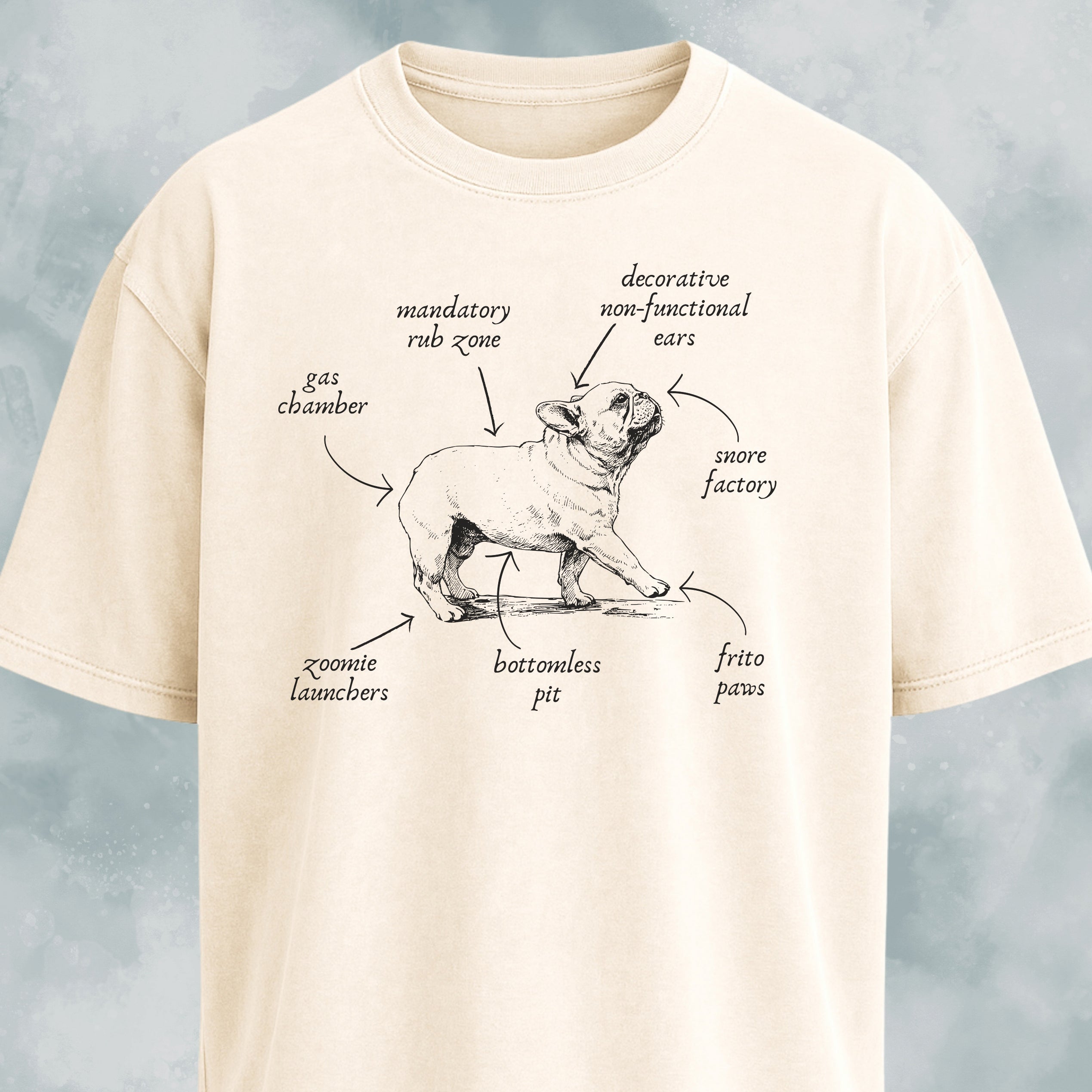 Anatomy Of A French Bulldog T-Shirt