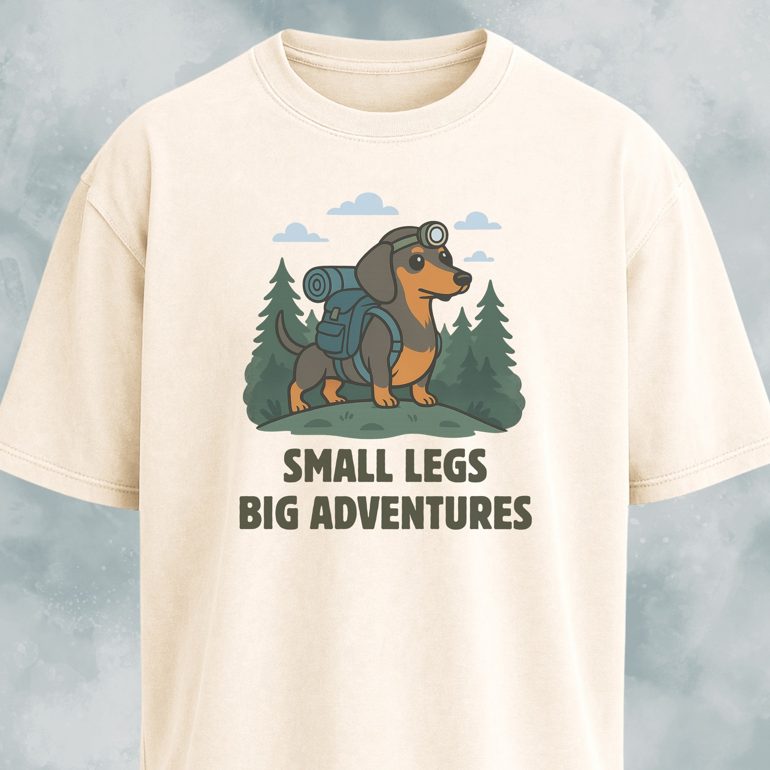 Small Legs Big Adventures Trekking Doxie T-Shirt