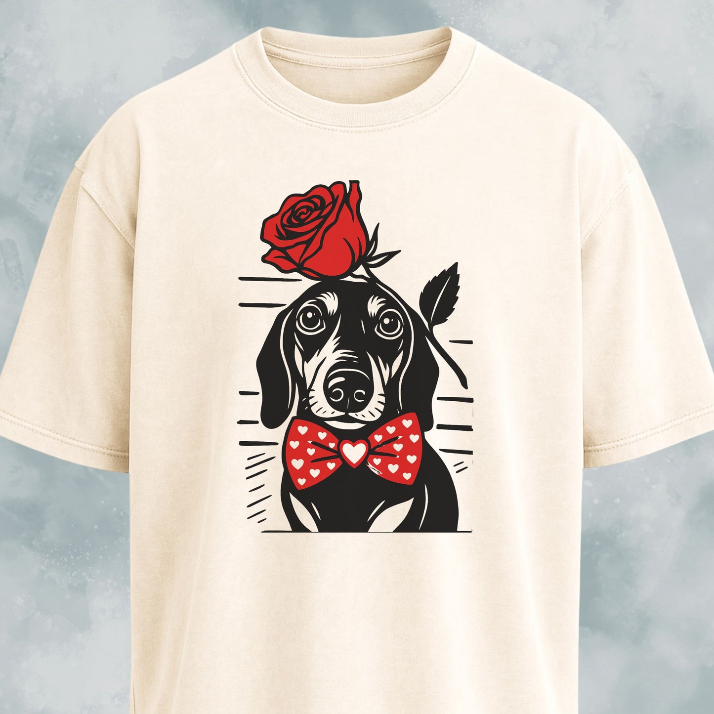 Dachshund With A Rose T-Shirt
