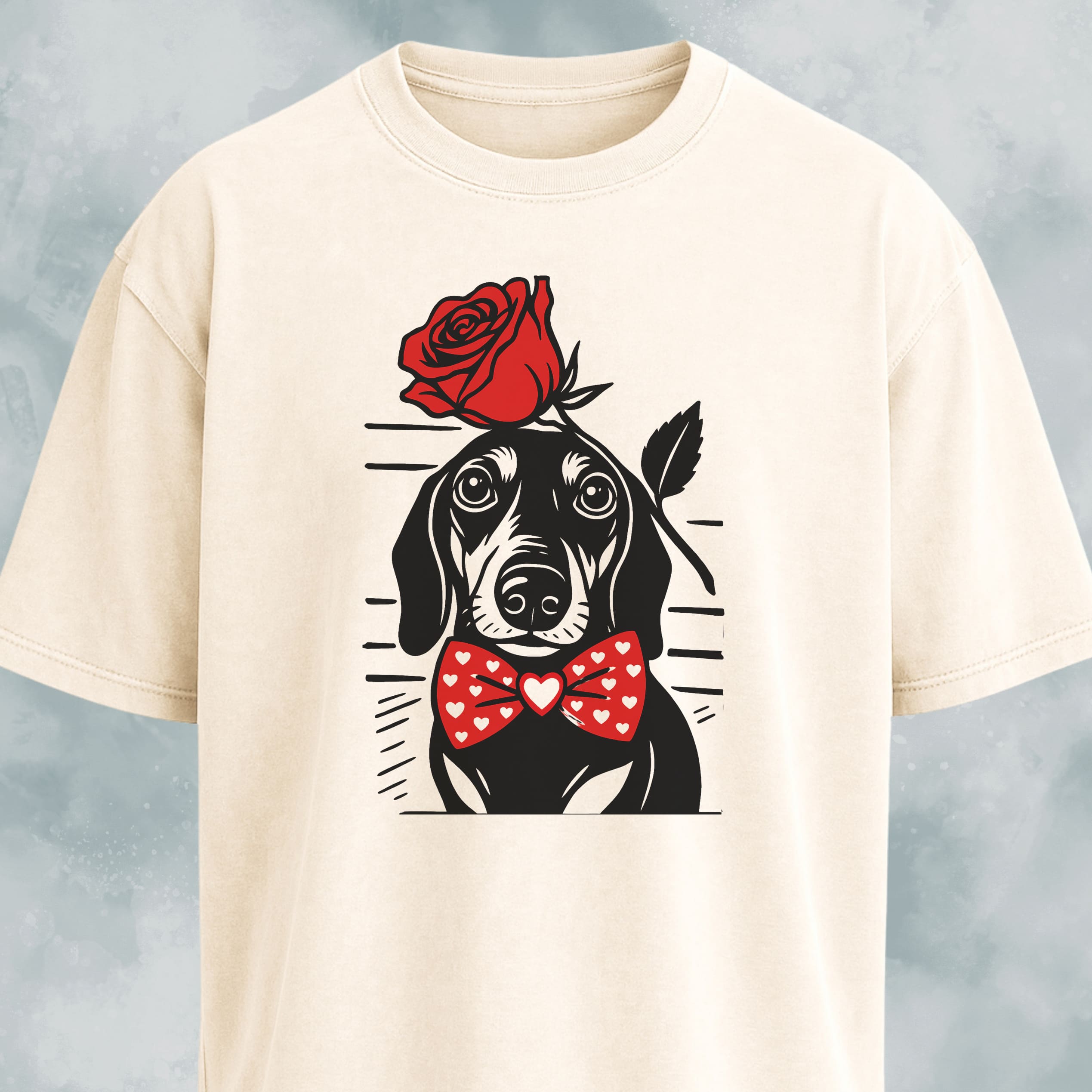 Dachshund With A Rose T-Shirt