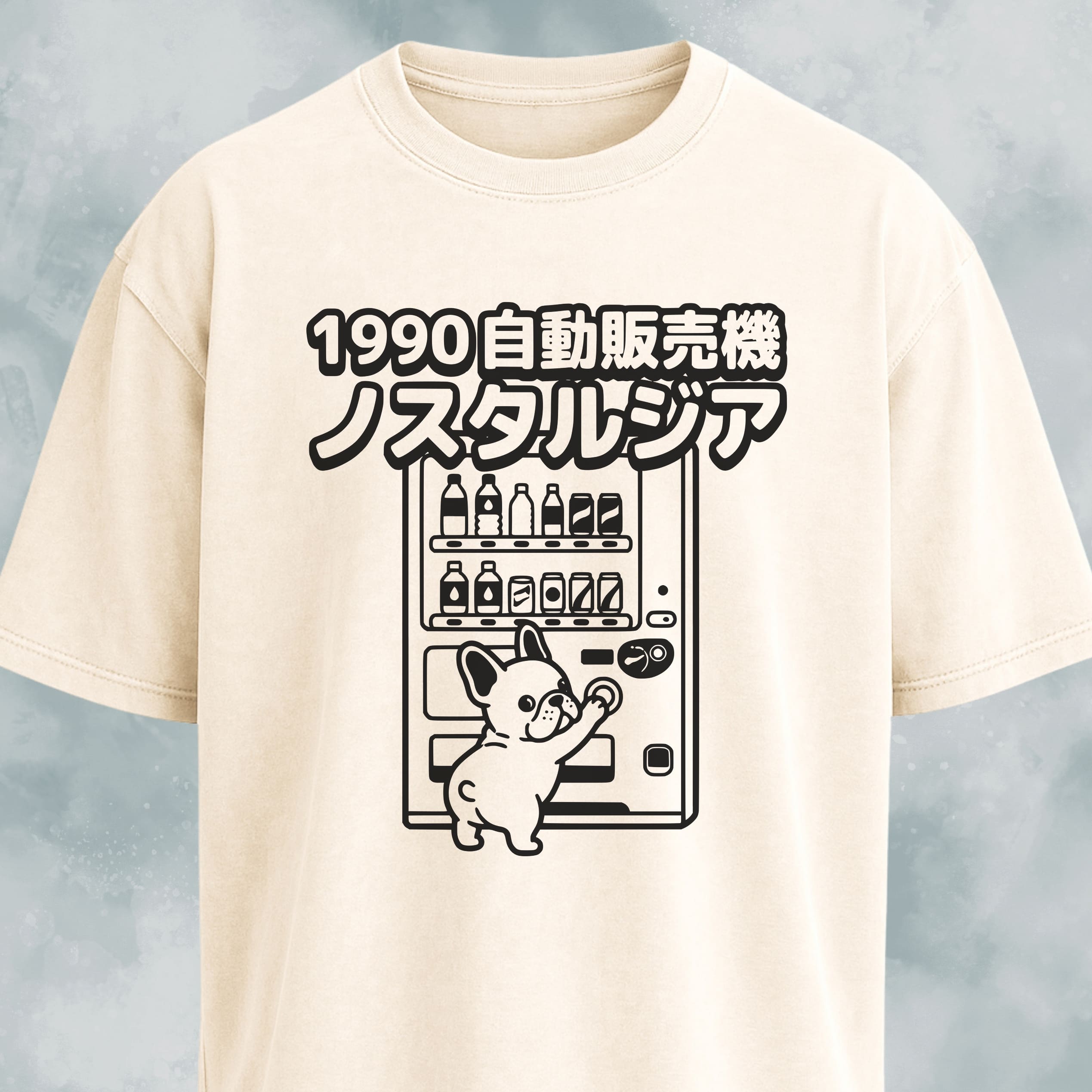 Frenchie Japanese Vending Machine T-Shirt