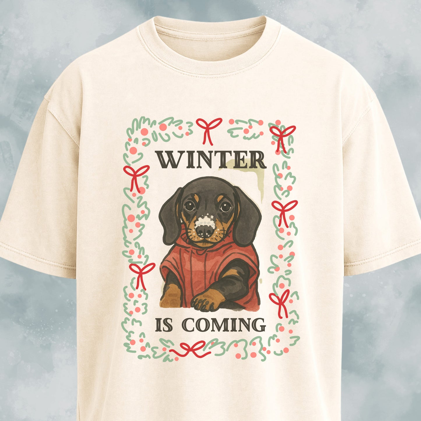 Winter Is Coming Dachshund Pup T-Shirt