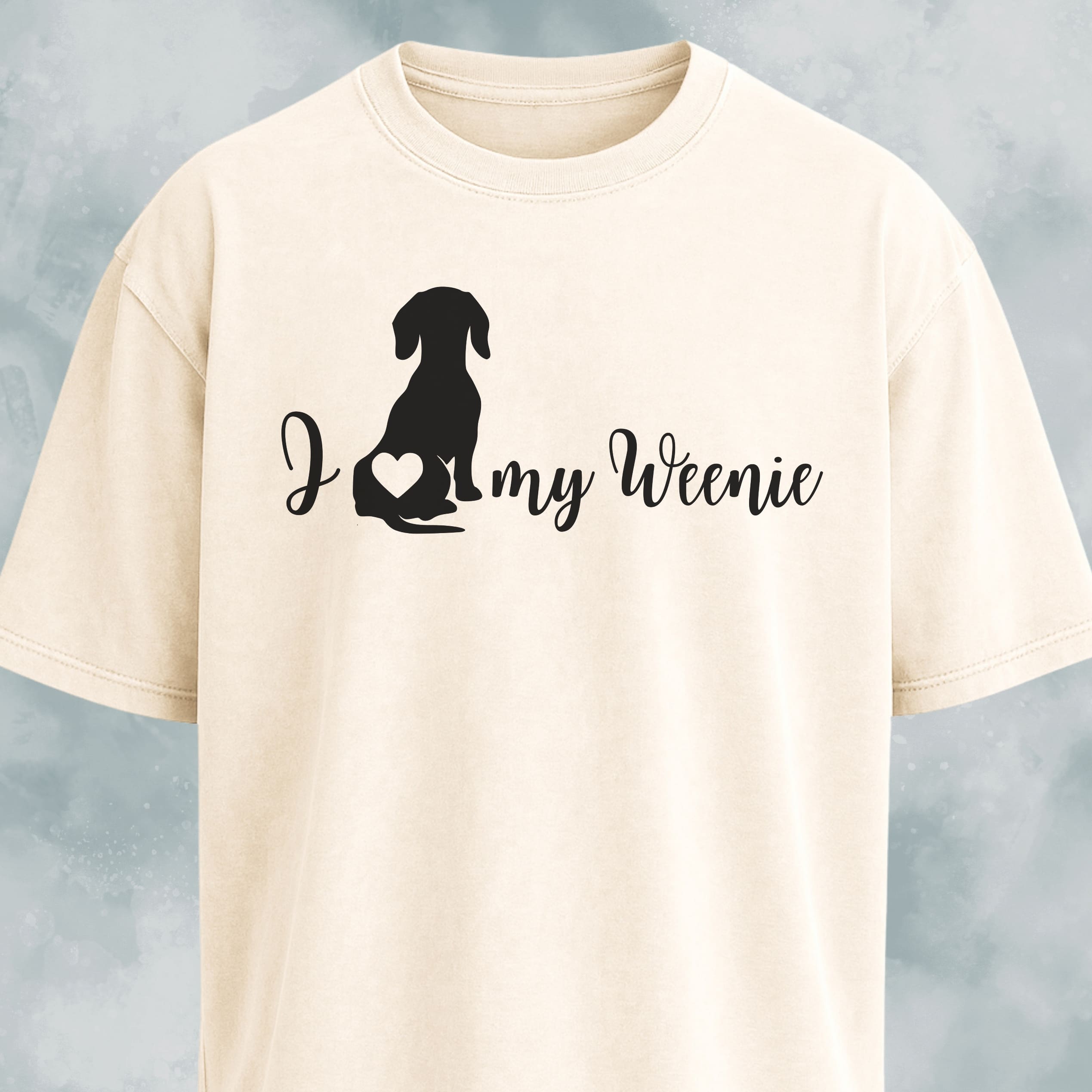 I Love My Weenie Butt Heart T-Shirt