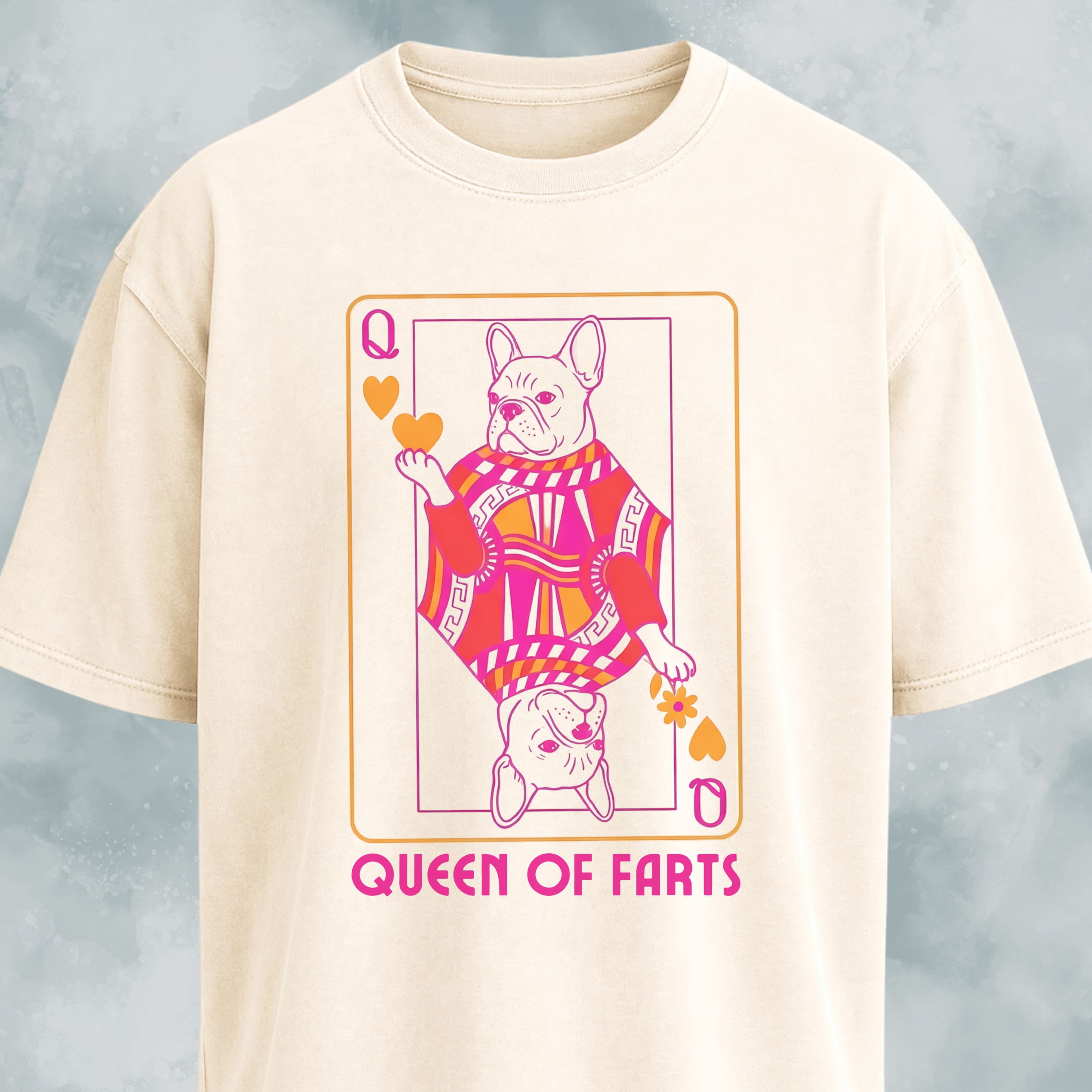 Queen Of Farts Frenchie T-Shirt