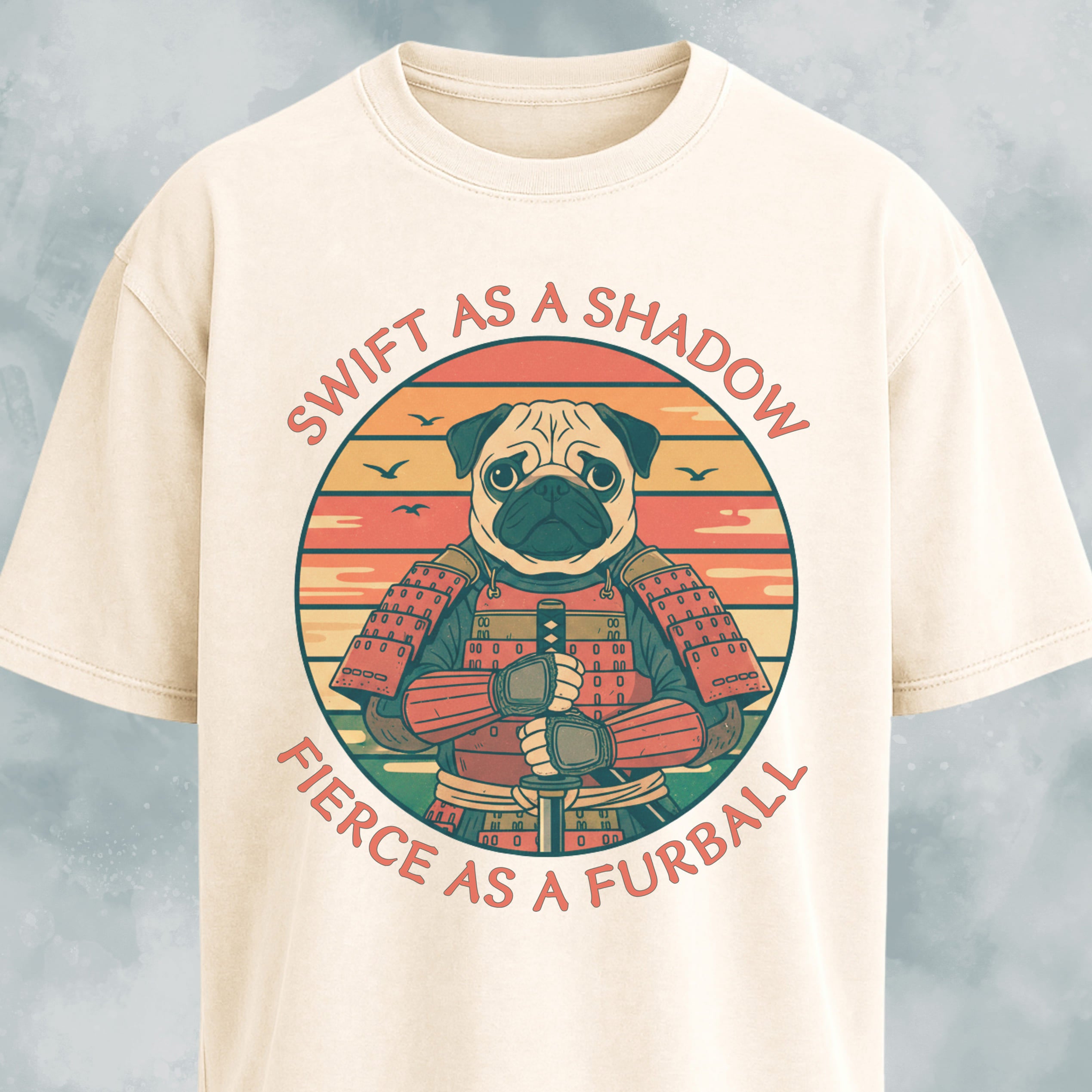 Samurai Pug Swift As A Shadow