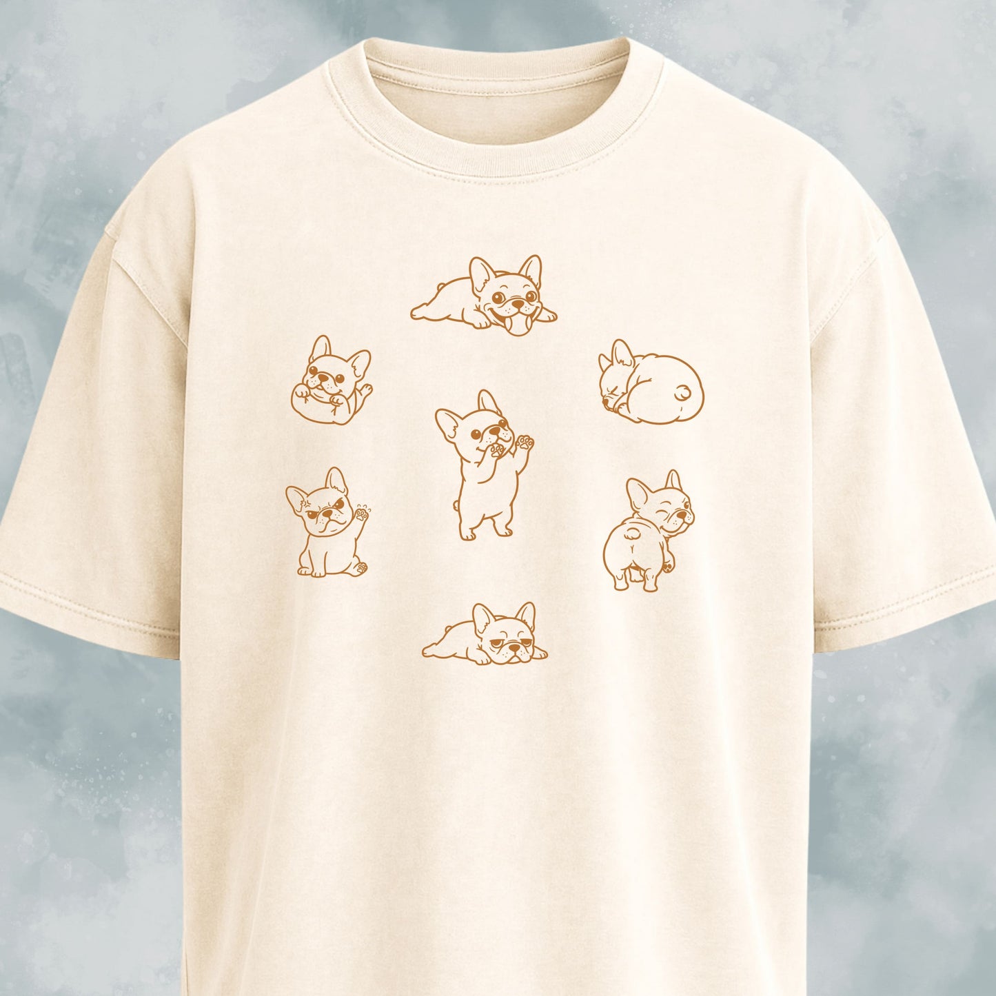 Frenchie Dog Clock T-Shirt