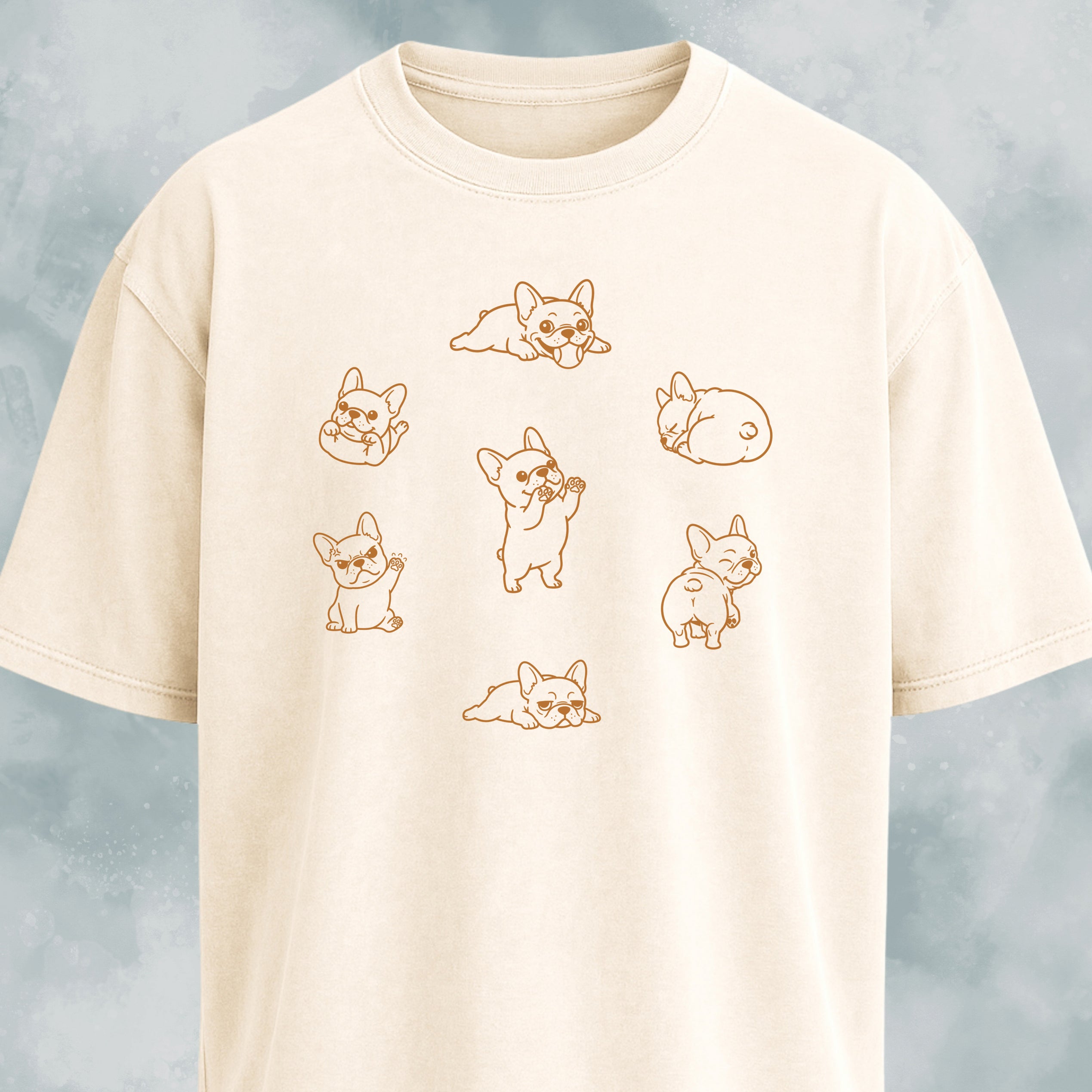 Frenchie Dog Clock T-Shirt