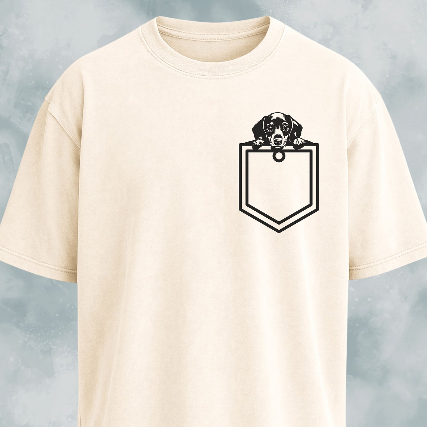 Doxie Pup Pocket Design T-Shirt