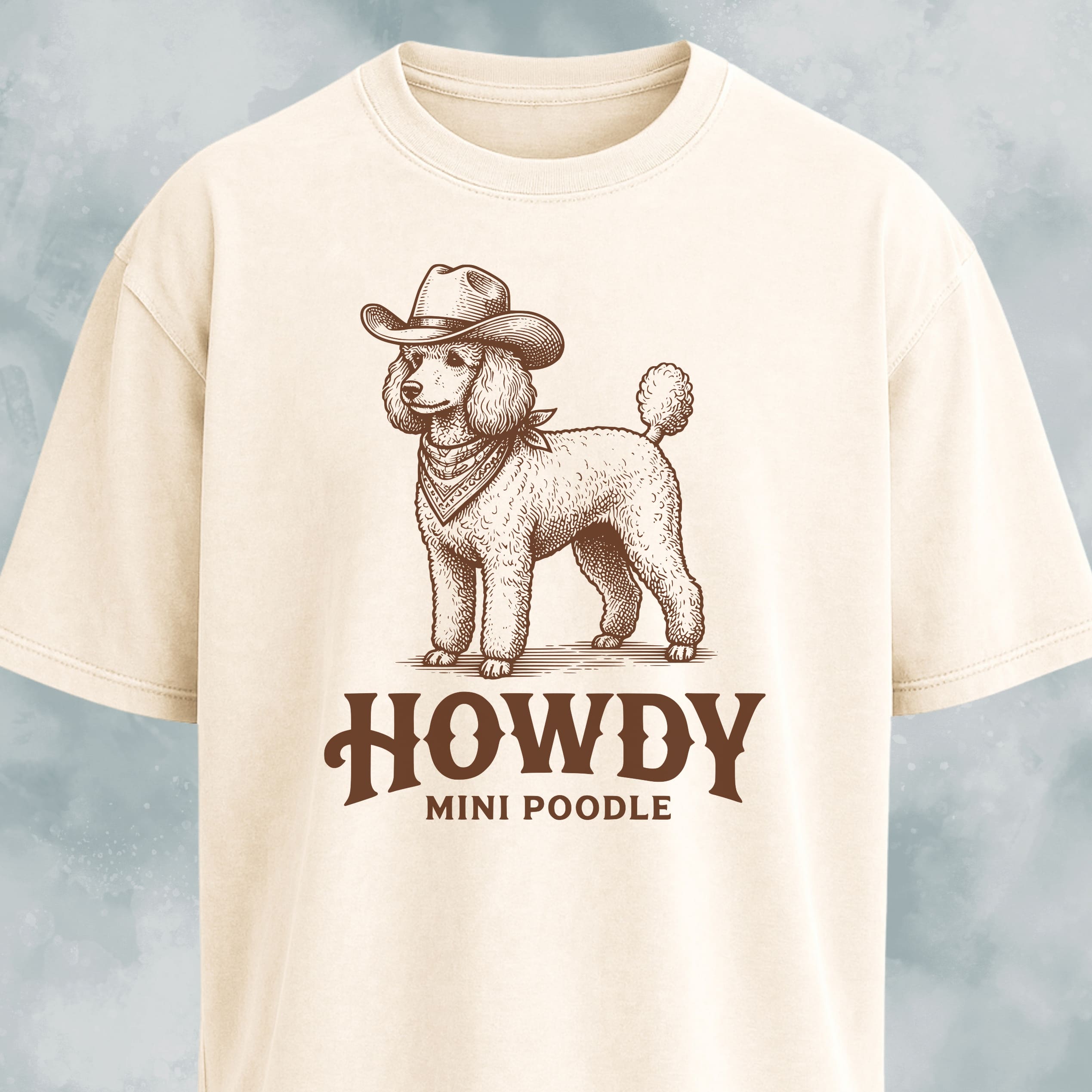 Howdy Mini Poodle T-Shirt