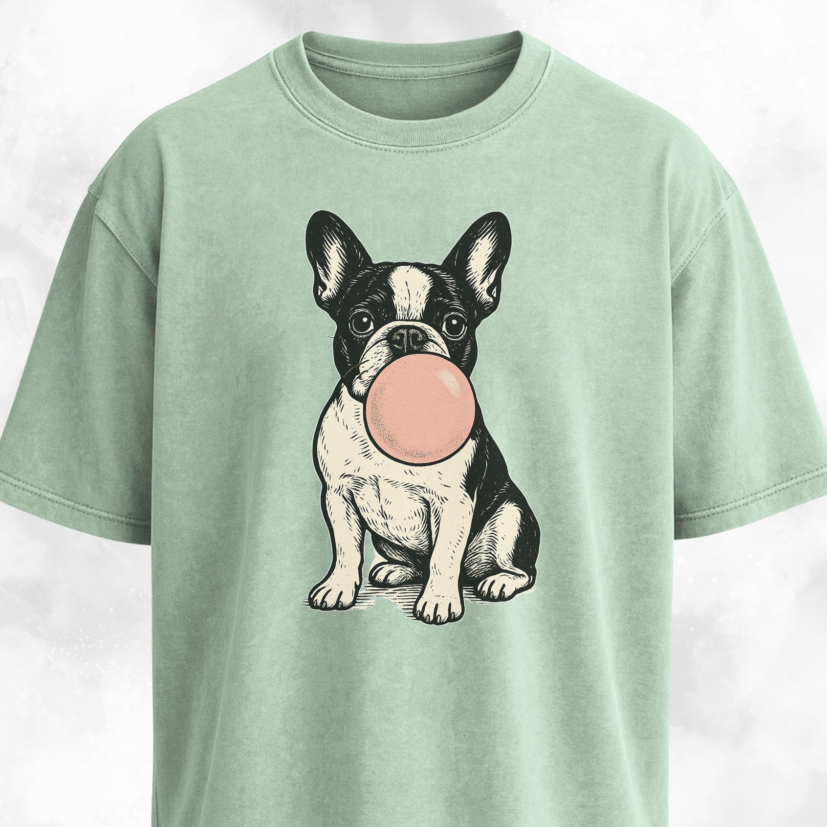 Frenchie Blowing Bubblegum T-Shirt