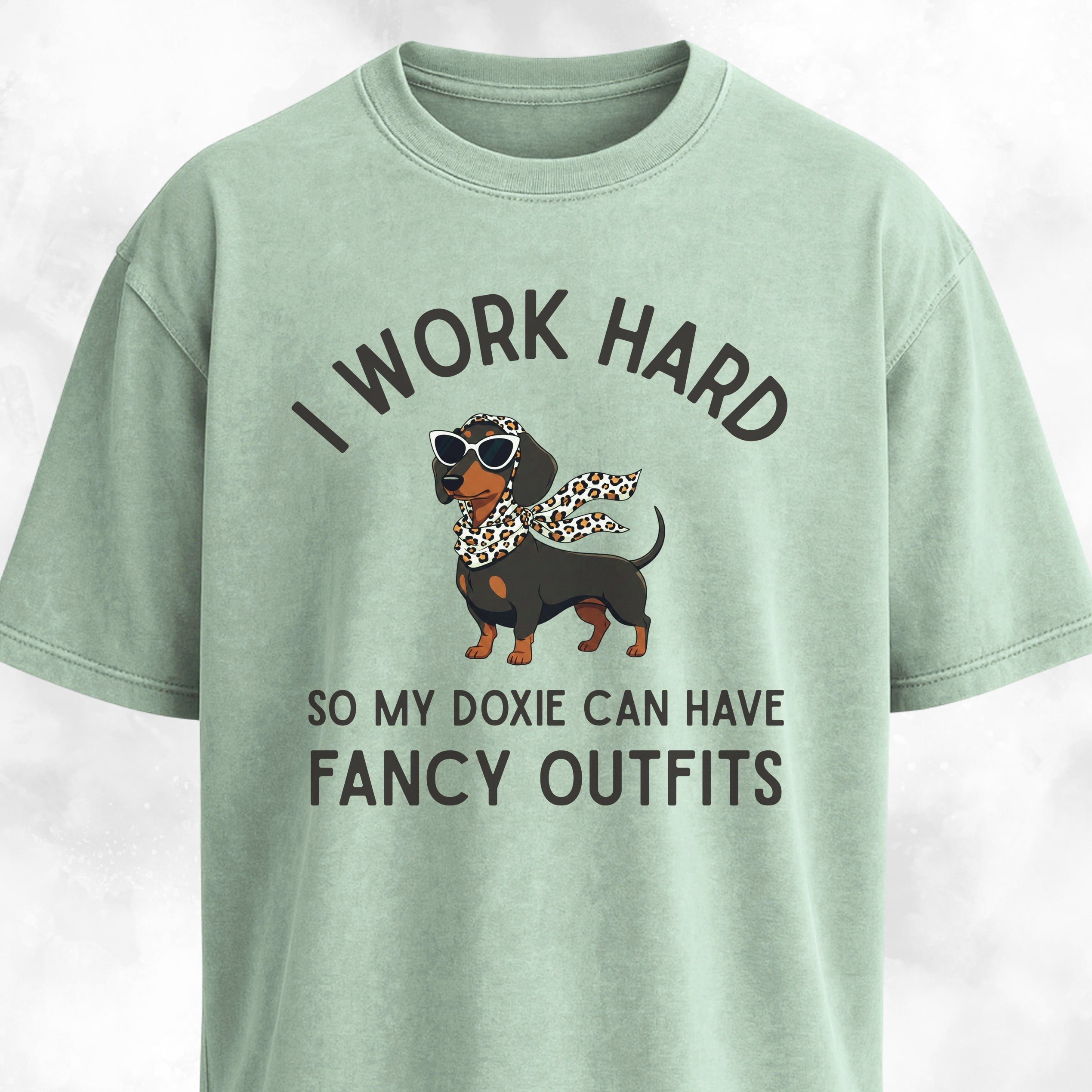 I Work Hard So My Doxie Can Have Fancy Outfits T-Shirt