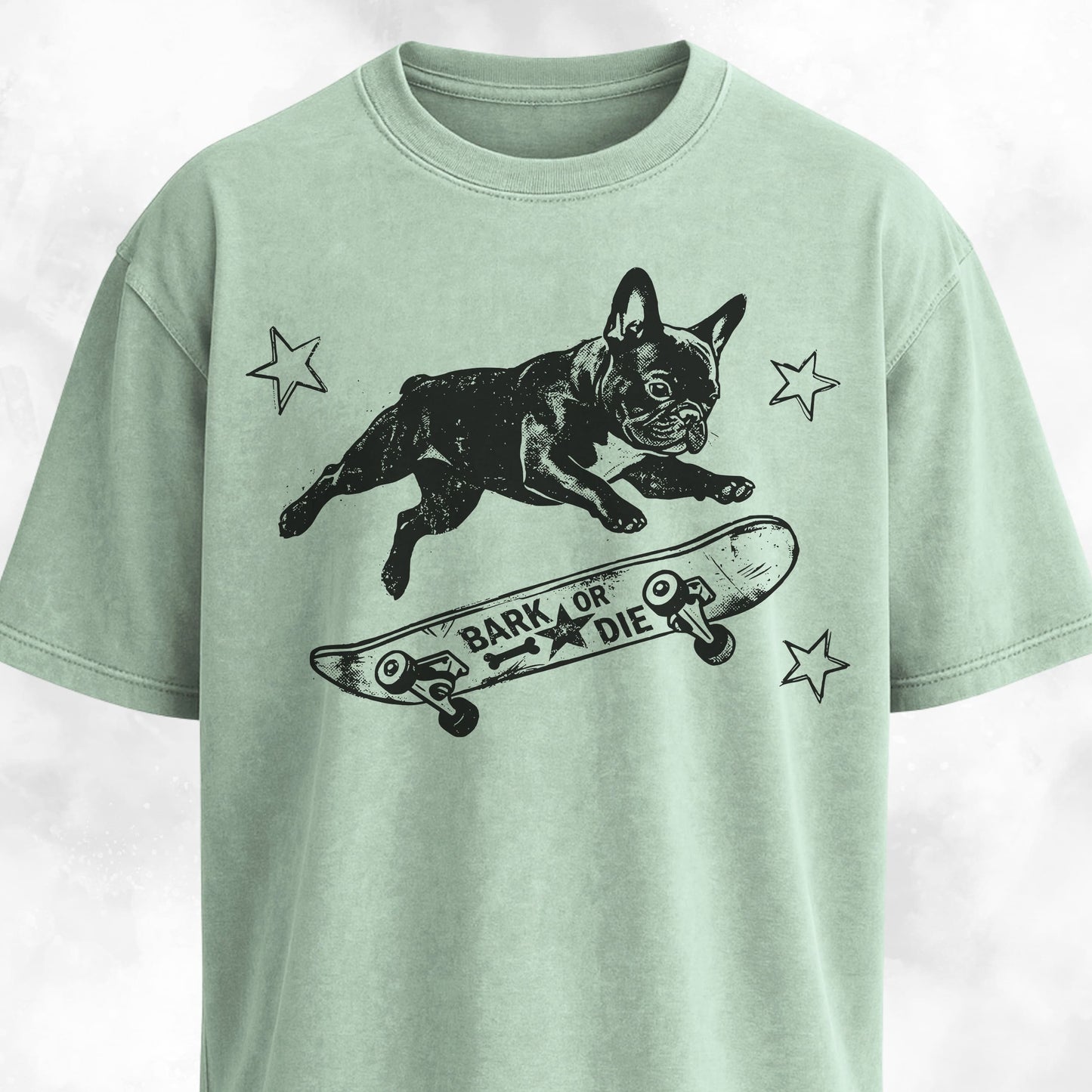 Frenchie On A Skateboard T-Shirt
