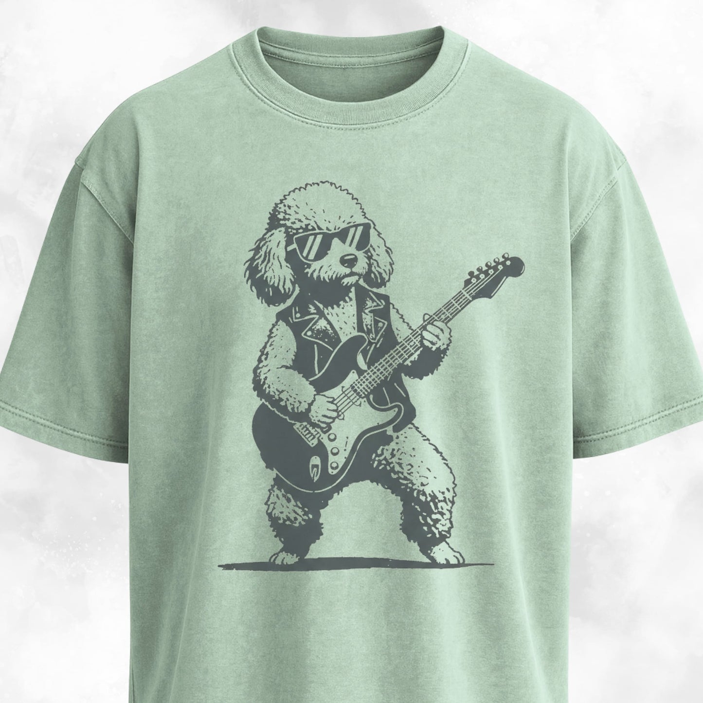 Rockstar Poodle Playing The Guitar T-Shirt