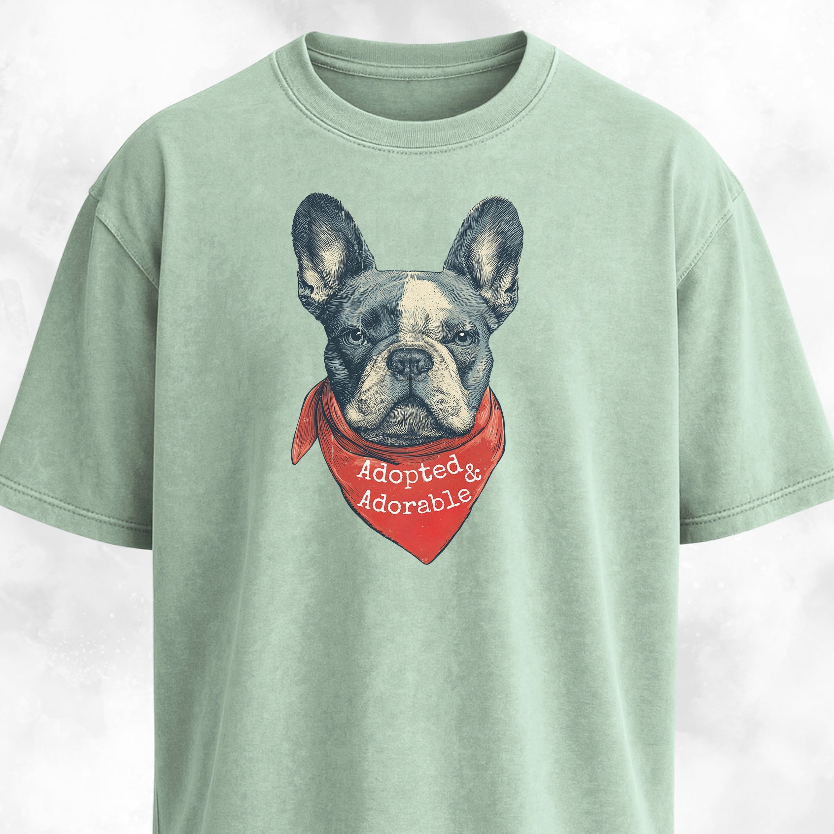 Adopted And Adorable Frenchie Rescue T-Shirt