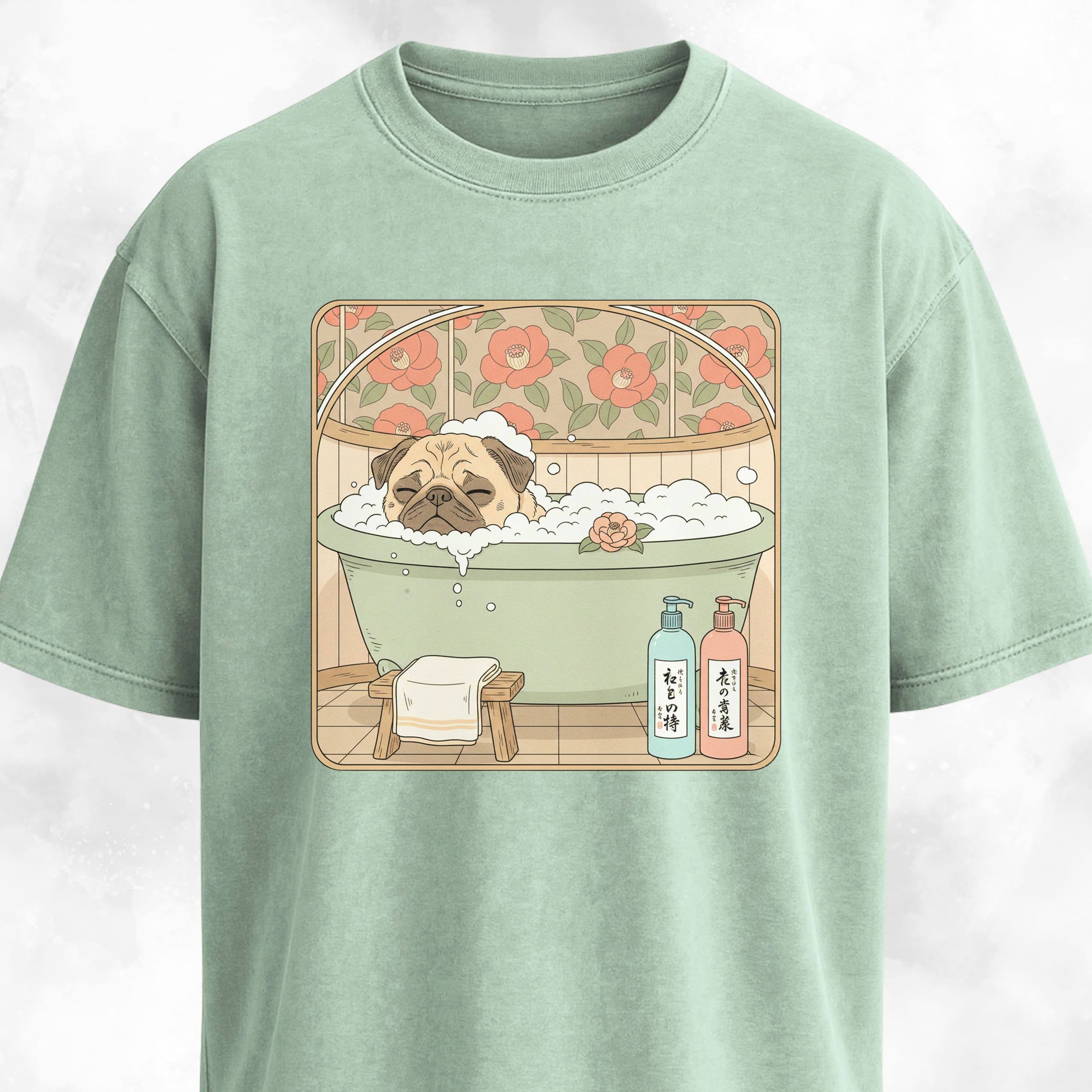Pug Taking A Bath T-Shirt