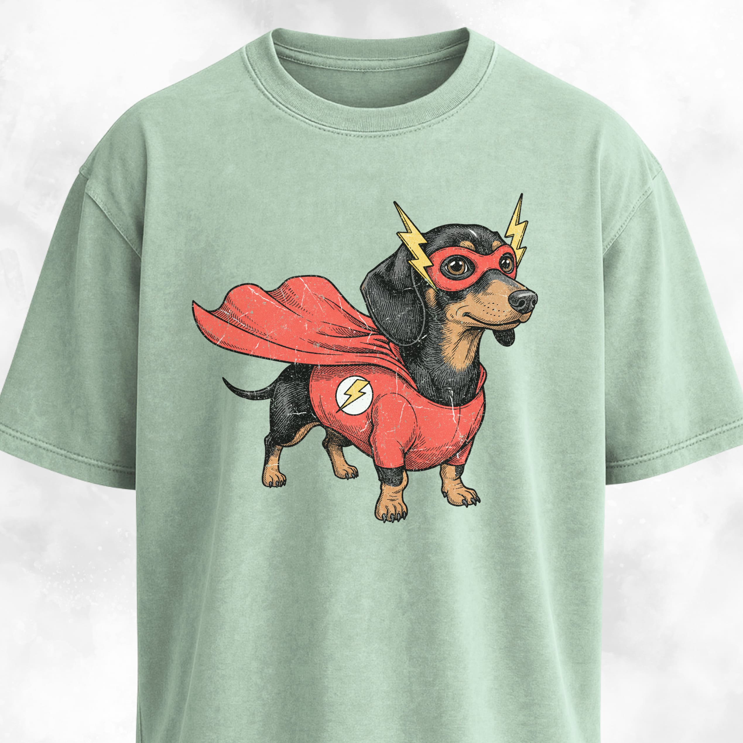 Superhero Dachshund T-Shirt