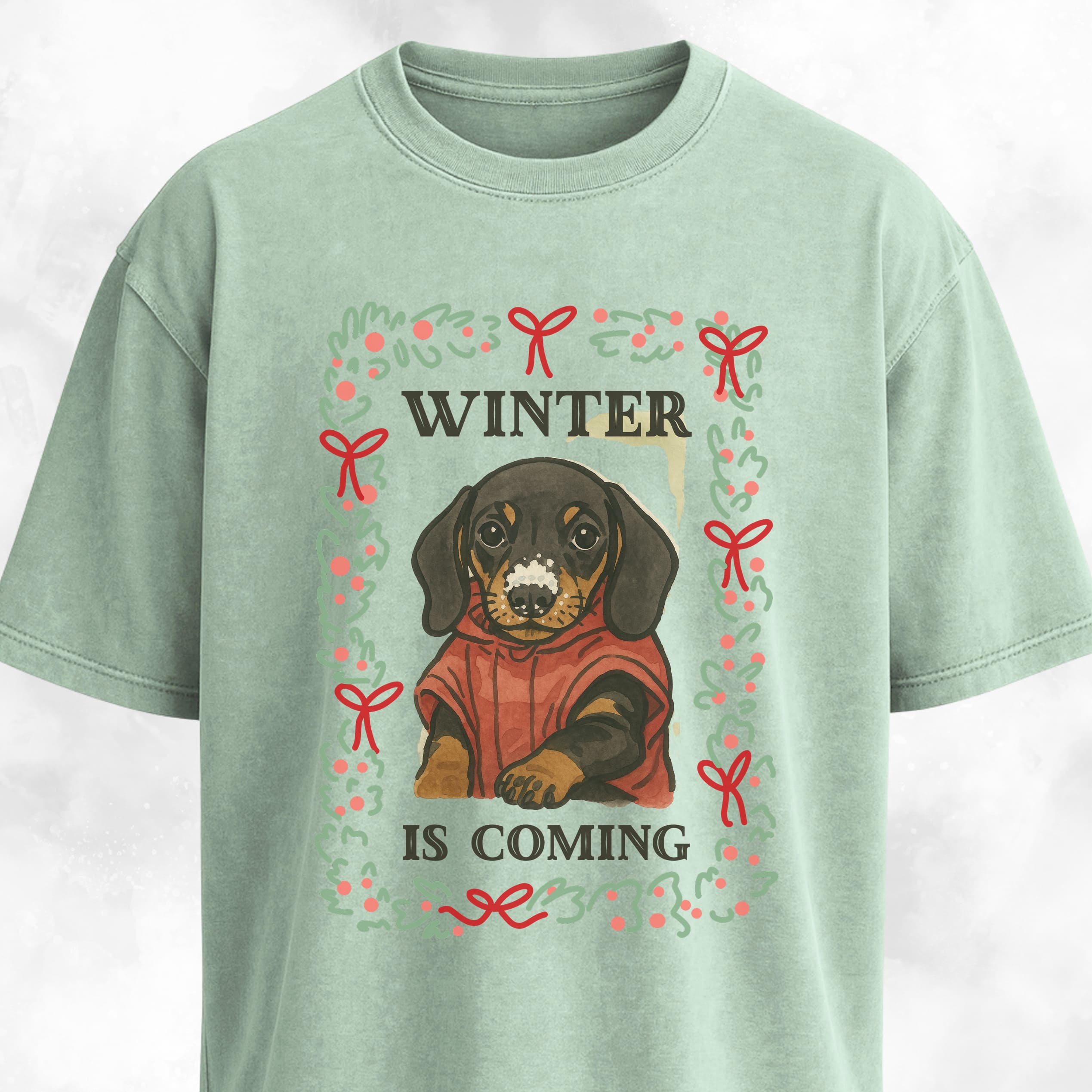 Winter Is Coming Dachshund Pup T-Shirt