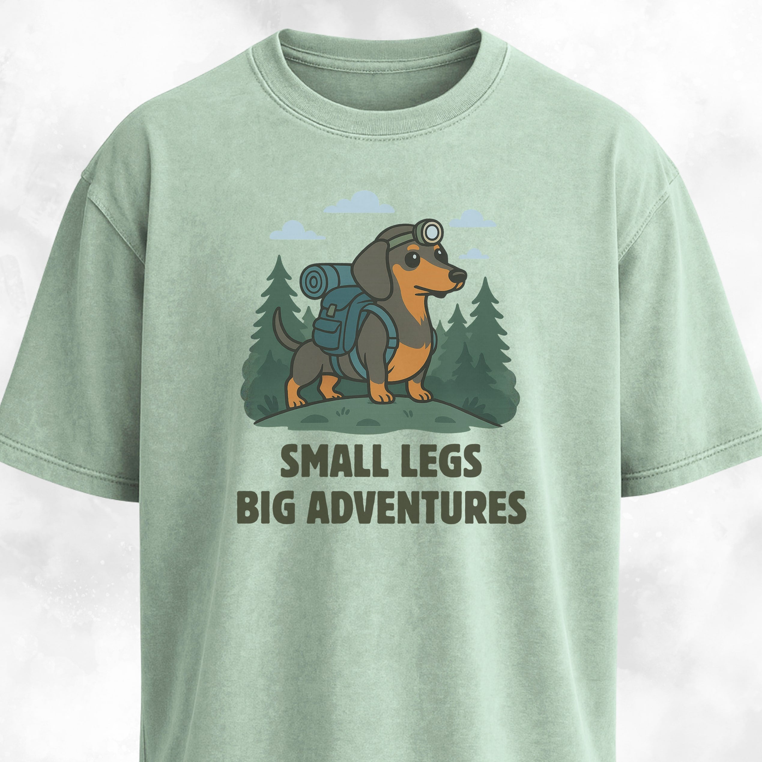 Small Legs Big Adventures Trekking Doxie T-Shirt