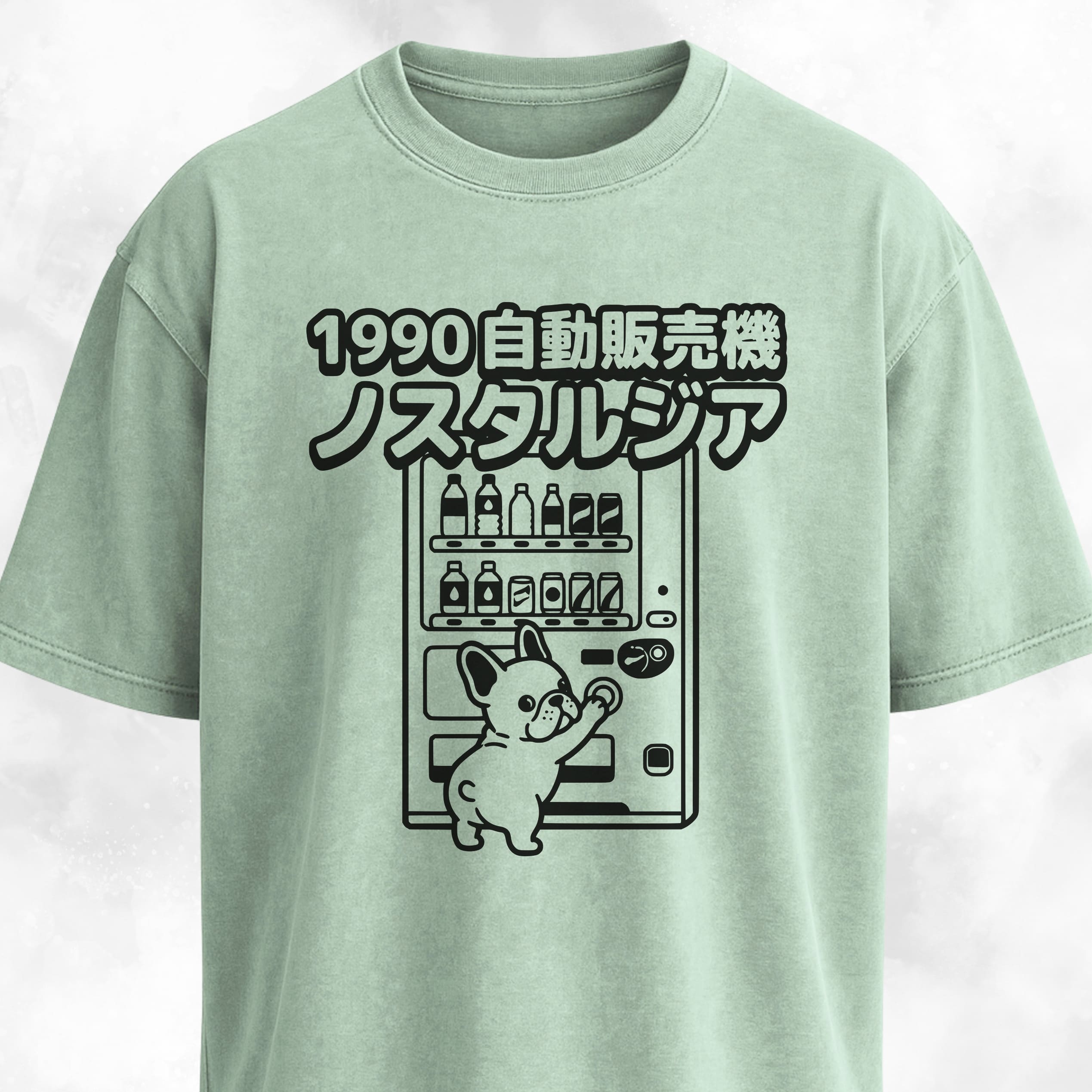 Frenchie Japanese Vending Machine T-Shirt