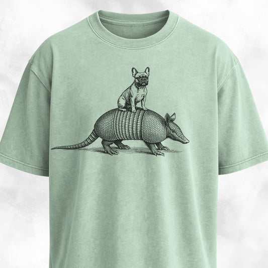 Frenchie On Armadillo T-Shirt