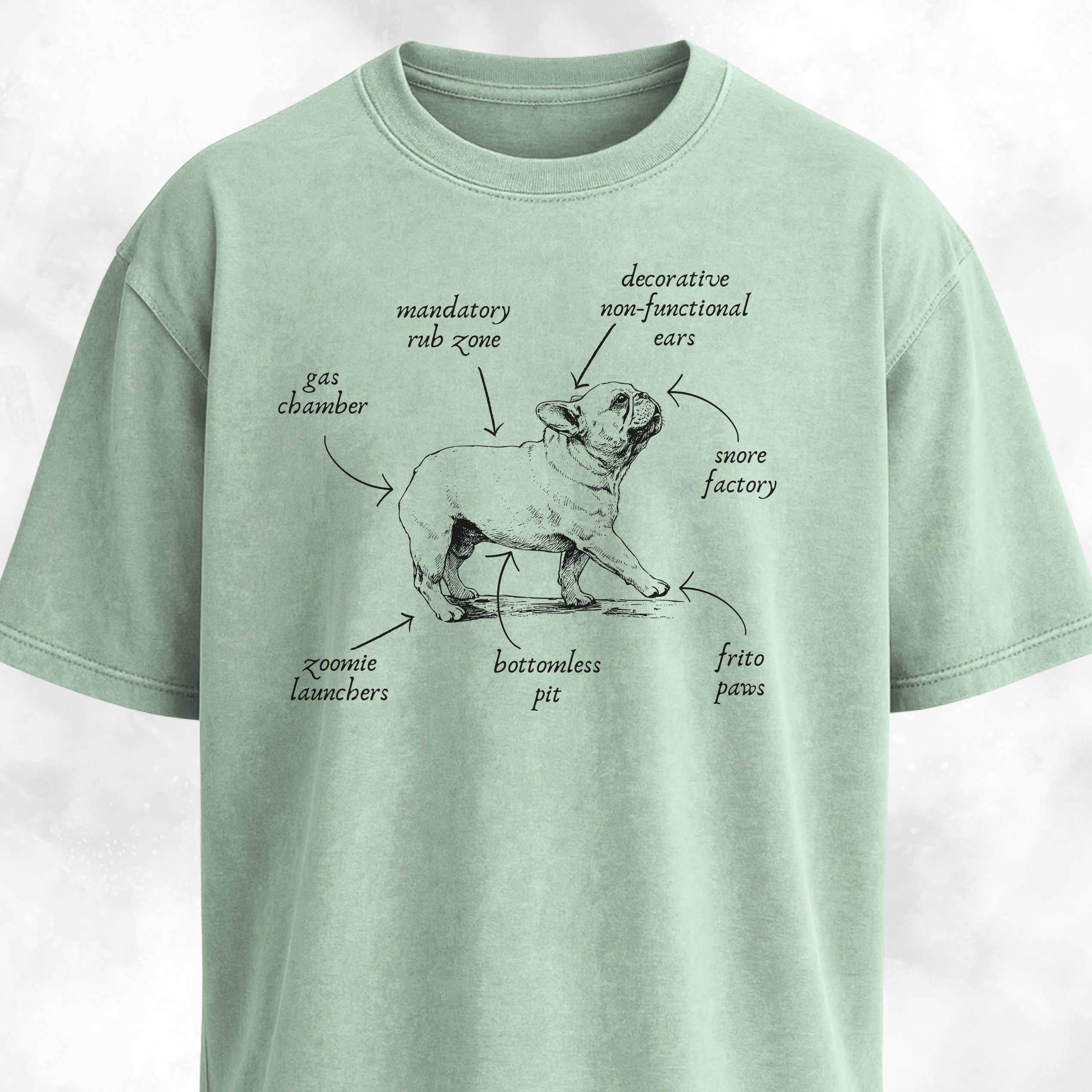 Anatomy Of A French Bulldog T-Shirt