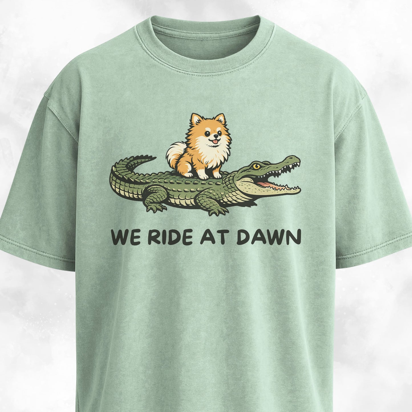 We Ride At Dawn Pomeranian T-Shirt