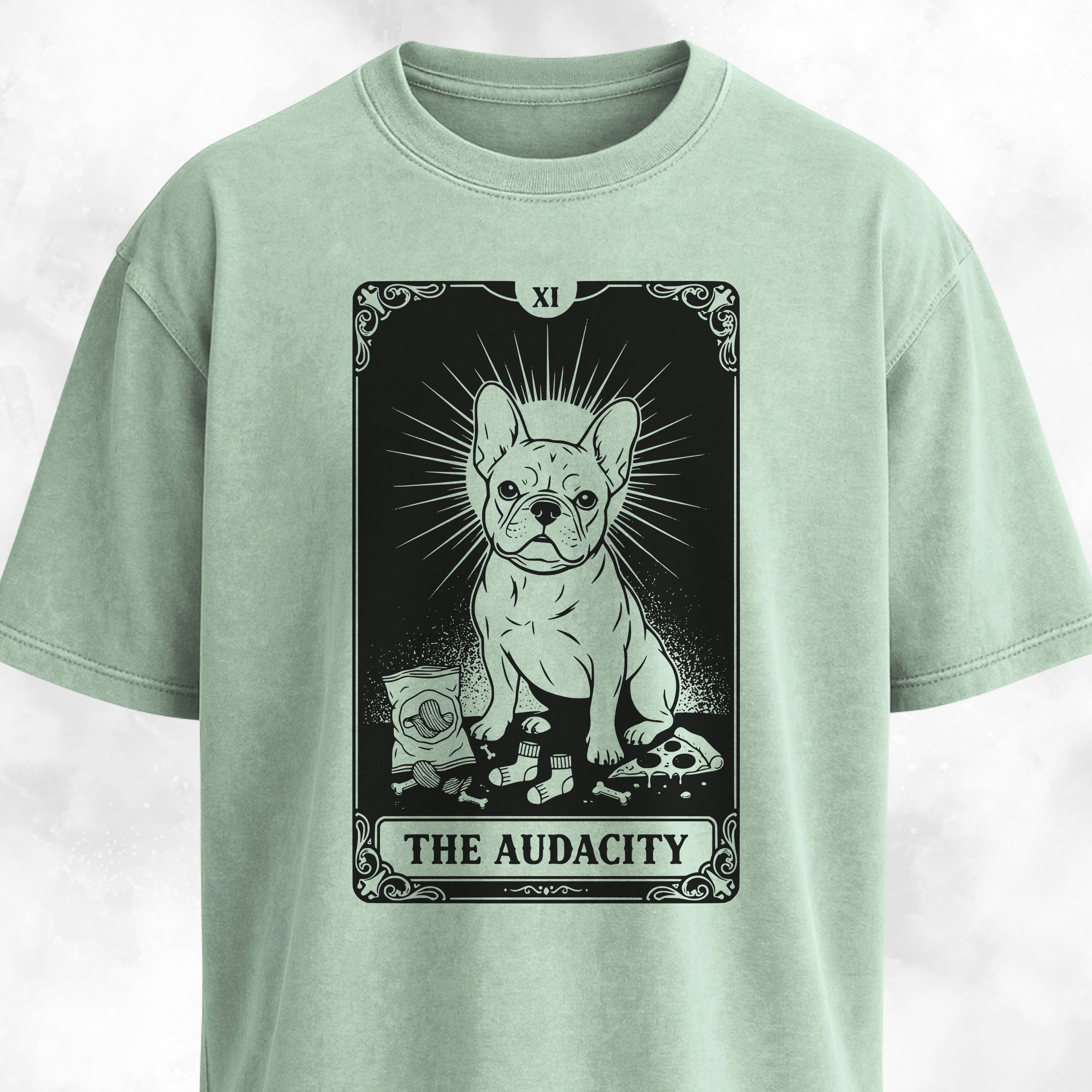 The Audacity Tarot Card Frenchie Edition T-Shirt