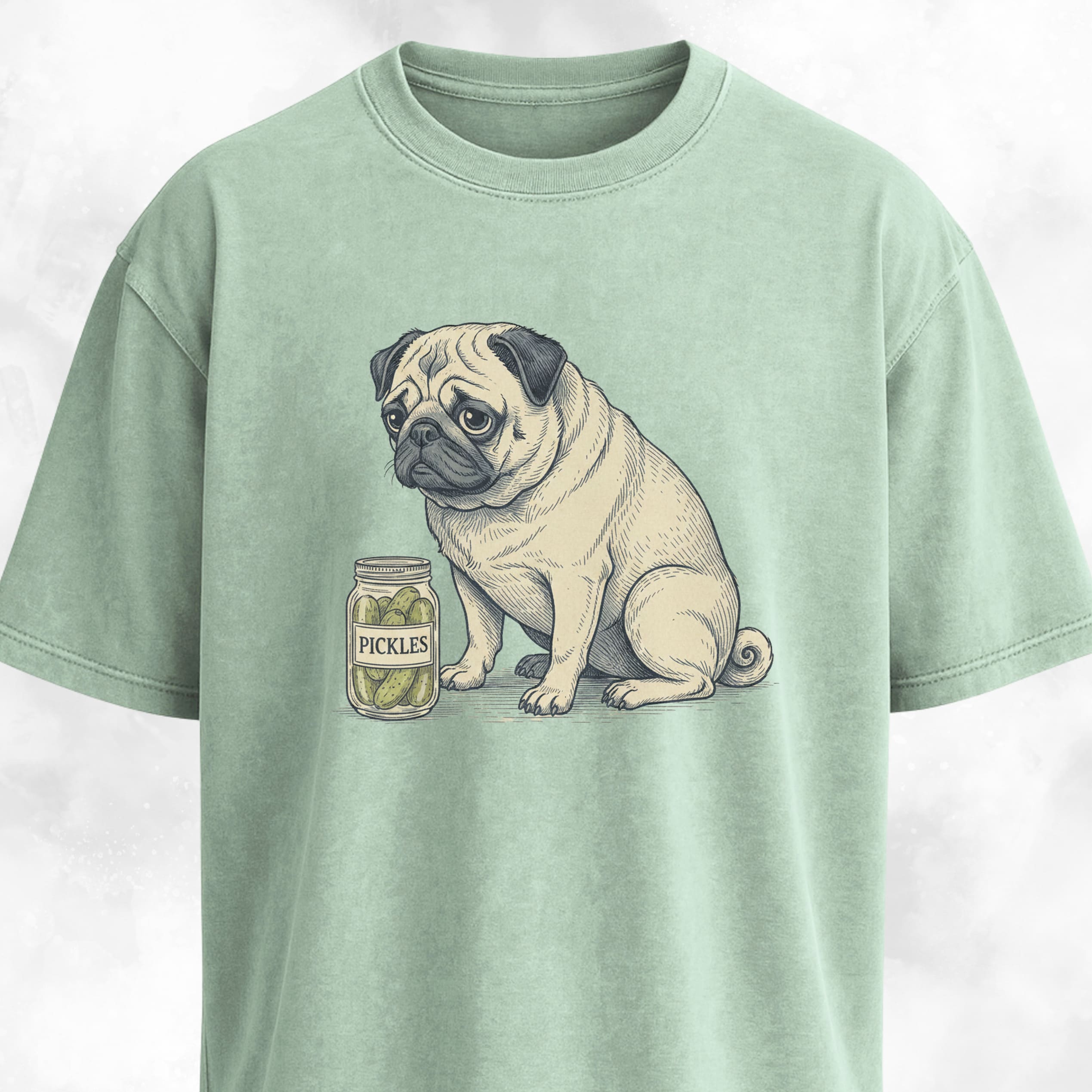 Pug With Pickles T-Shirt