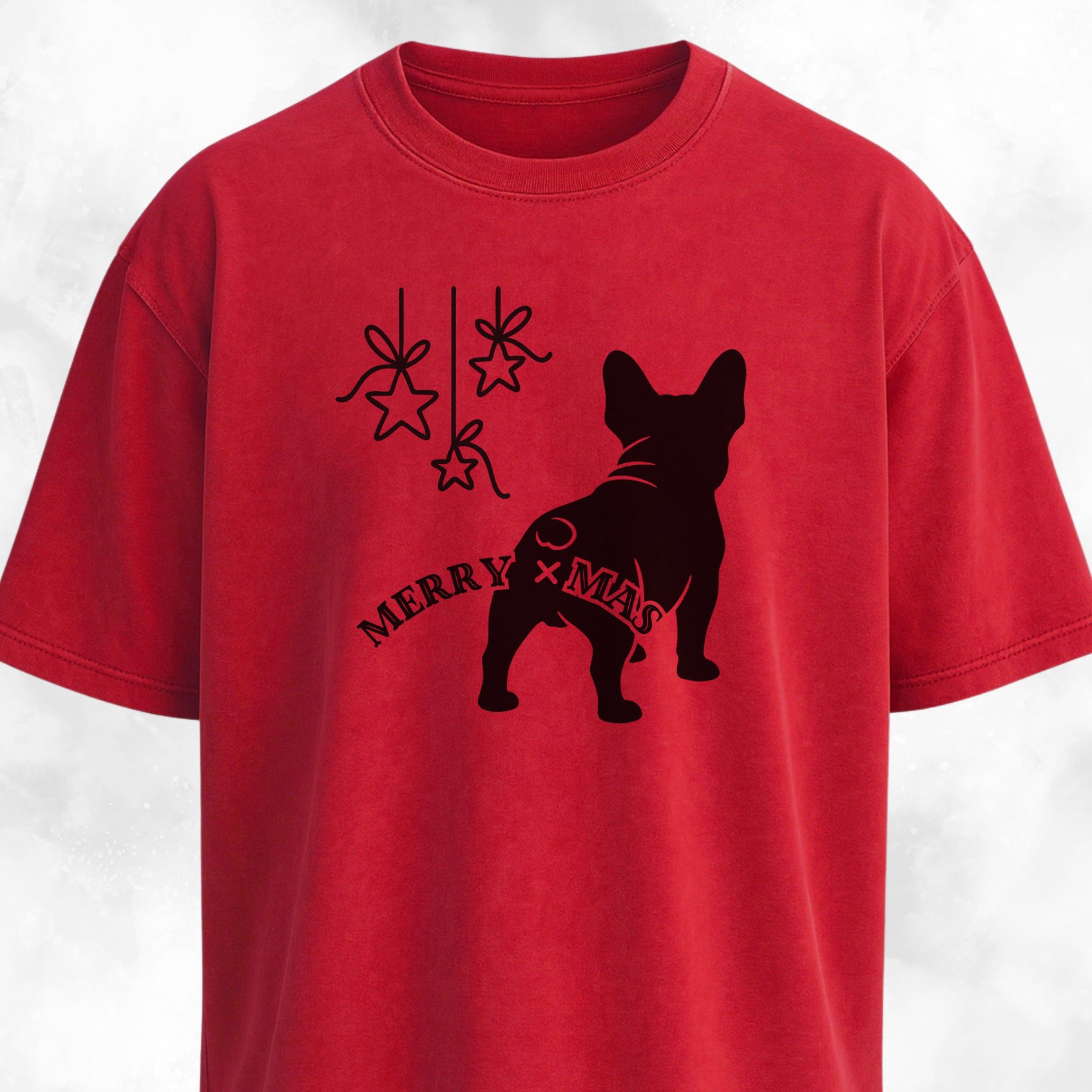 Merry Christmas Funny Frenchie Butt T-Shirt