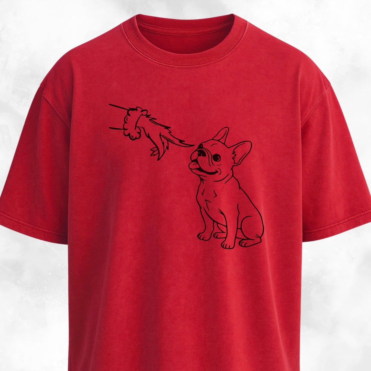 Grinch Booping Frenchie Nose Christmas T-Shirt