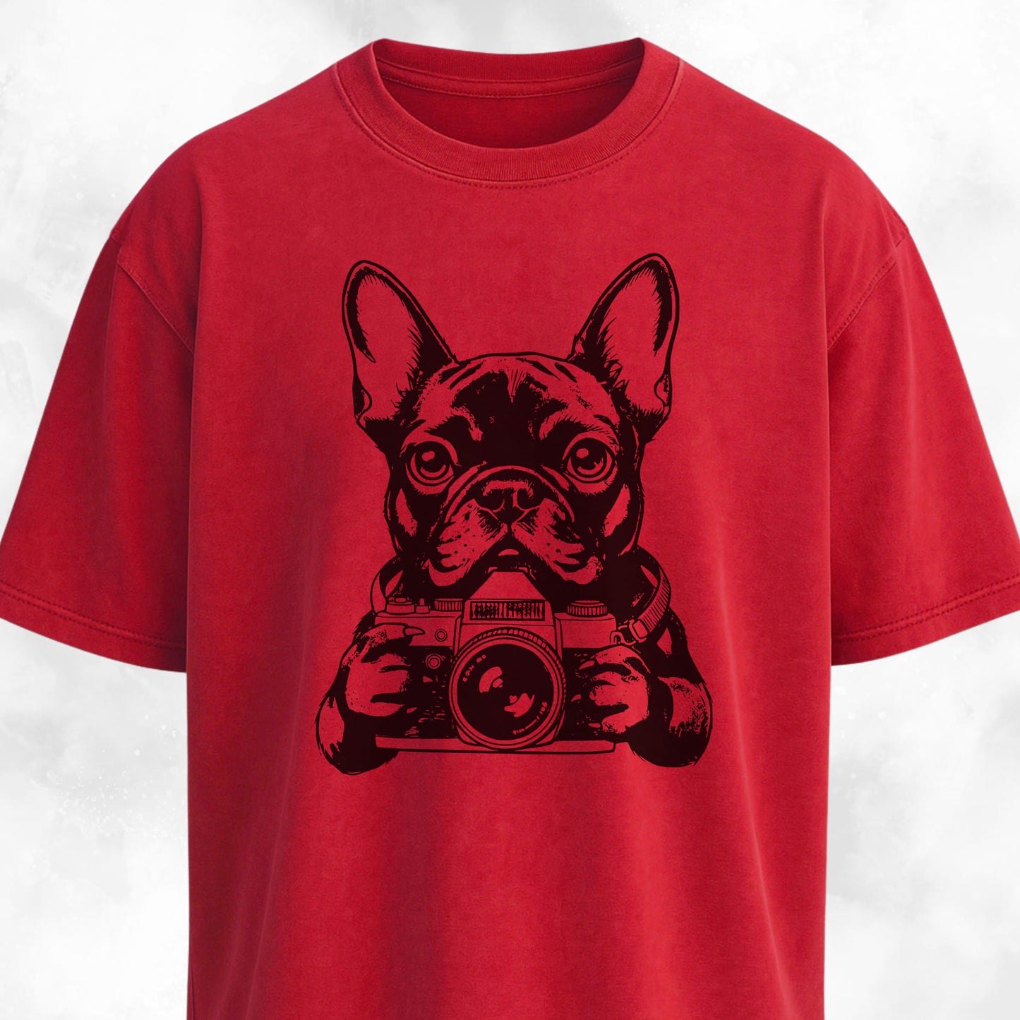 Tourist Frenchie With A Camera T-Shirt