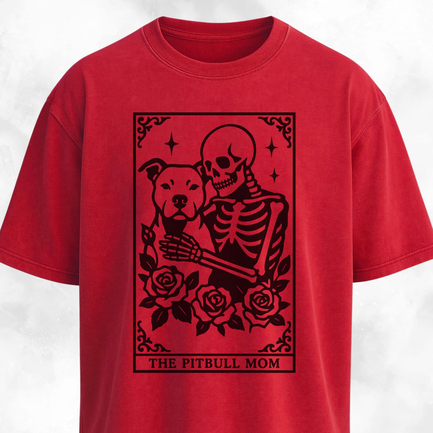 The Pitbull Mom Tarot Card T-Shirt