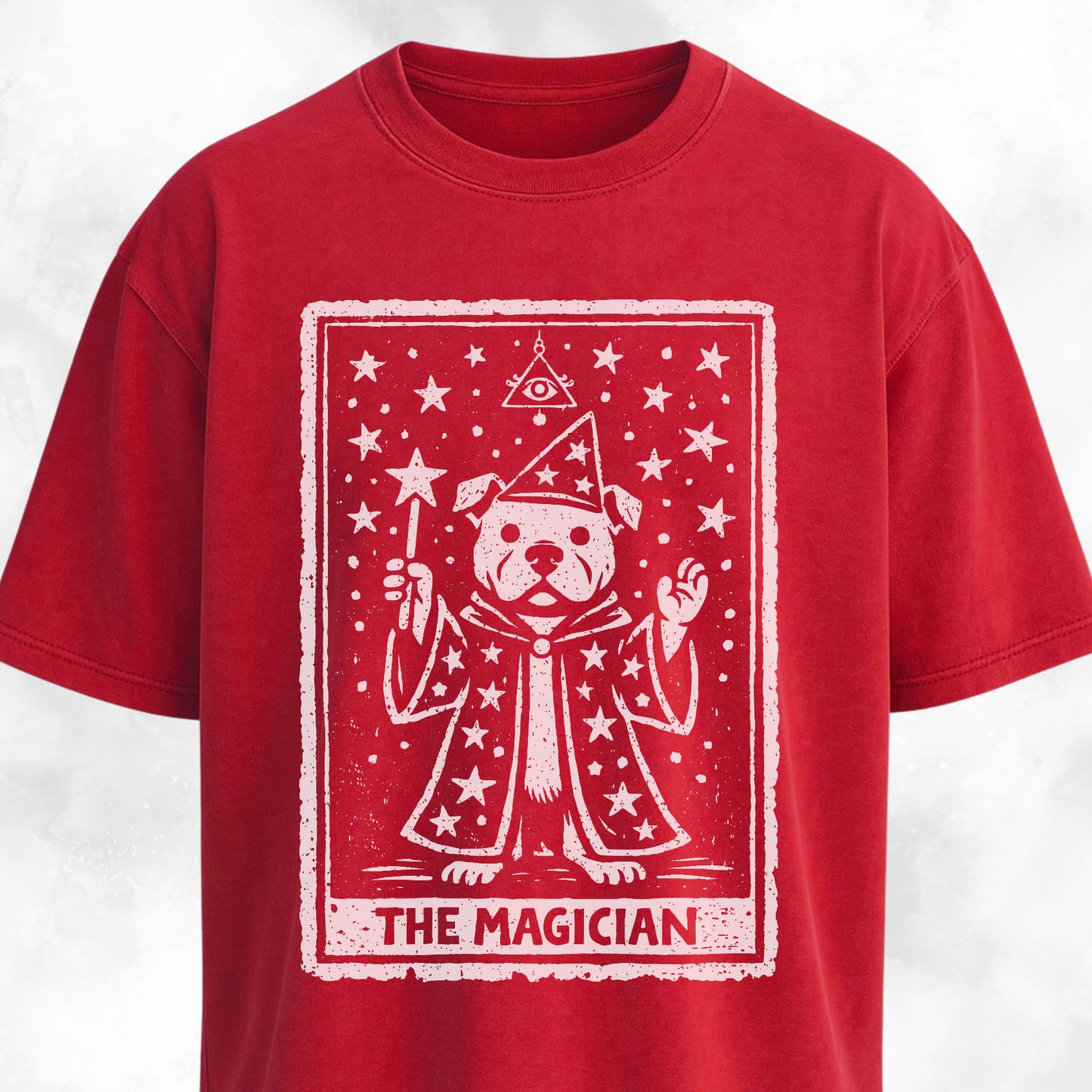 The Magician Pitbull Tarot Card T-Shirt