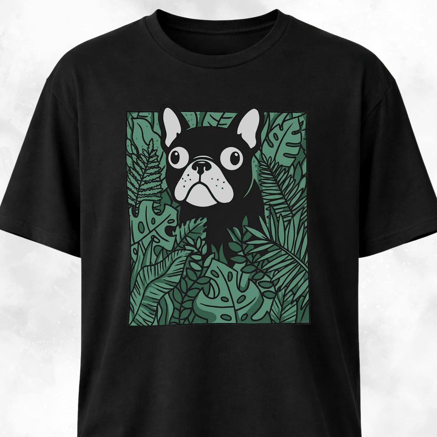 Frenchie In A Green Field T-Shirt