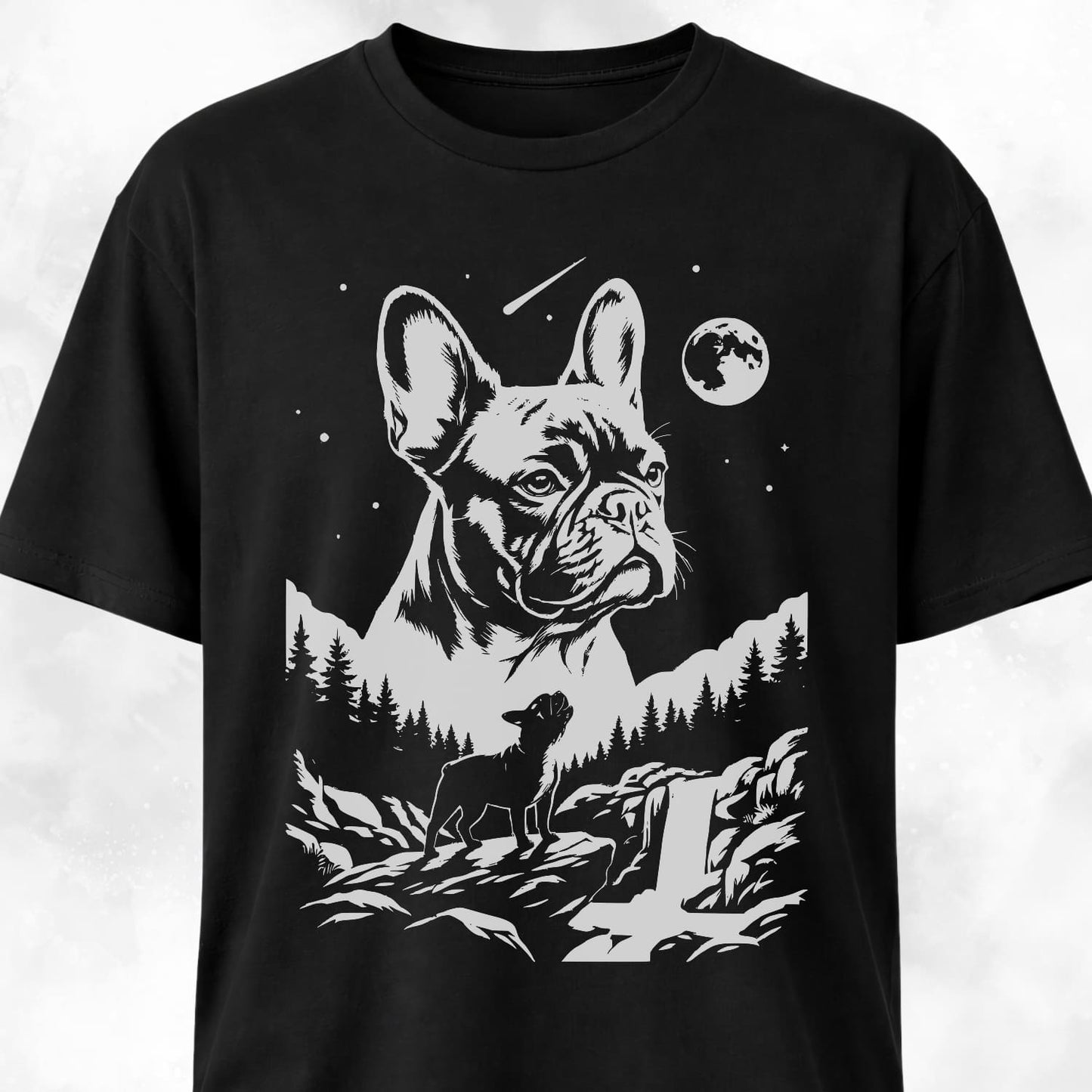 Frenchie Night Collage T-Shirt