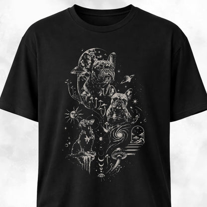 Cosmic Frenchie Hallucinations T-Shirt