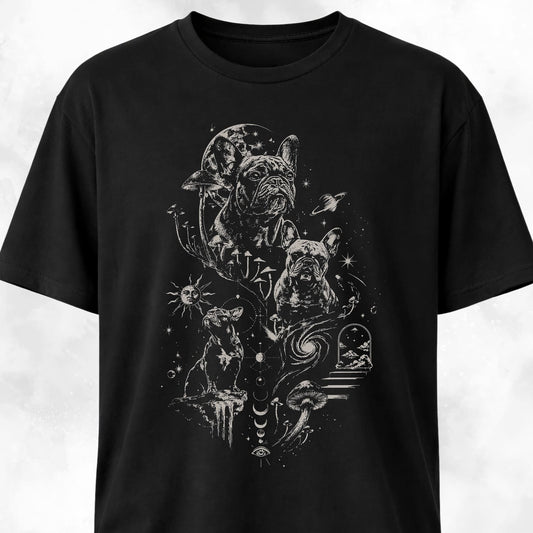 Cosmic Frenchie Hallucinations T-Shirt