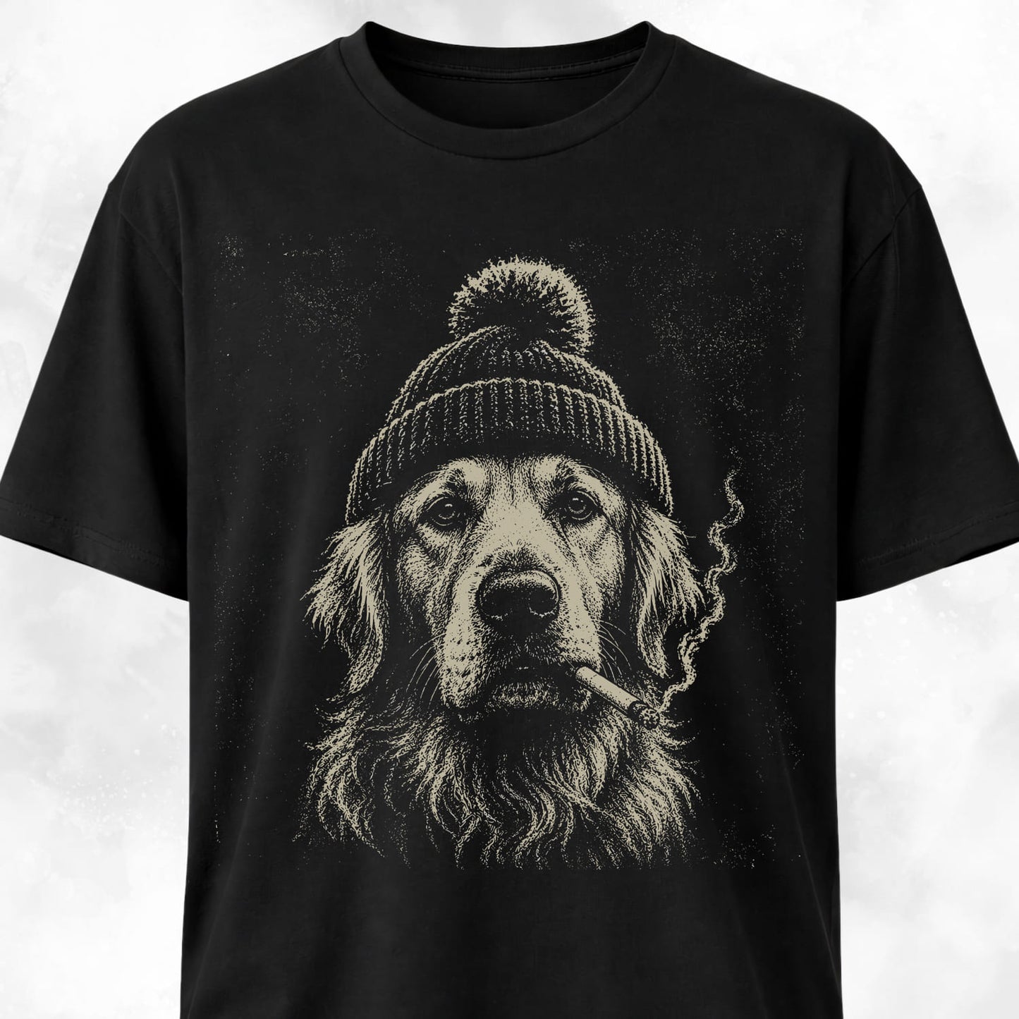 Smoking Goldie With A Beanie T-Shirt