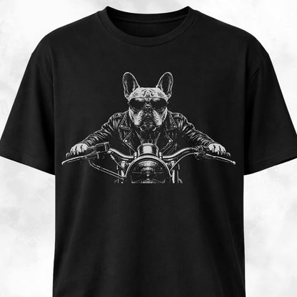 Biker Frenchie T-Shirt