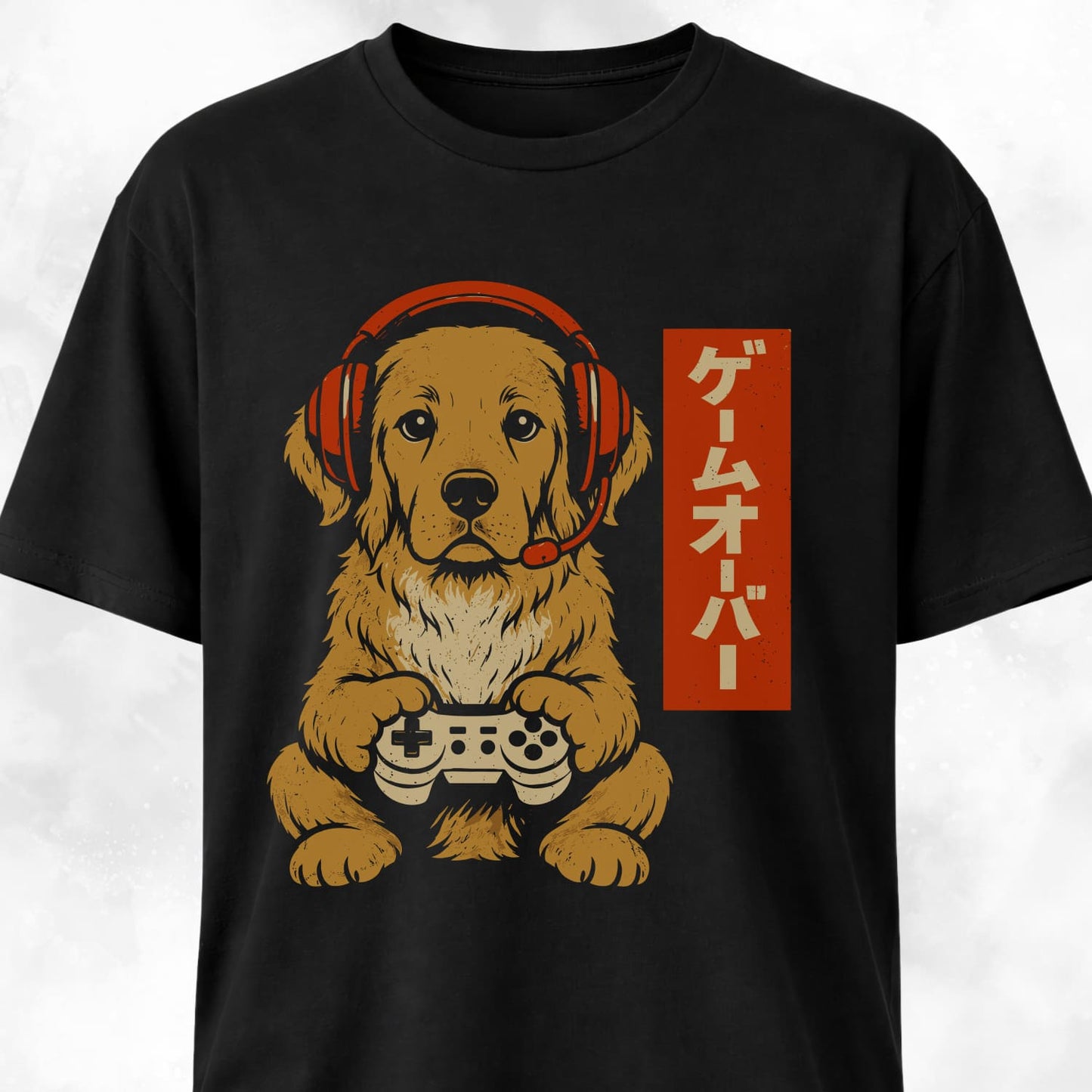 Retro Gamer Golden Retriever T-Shirt