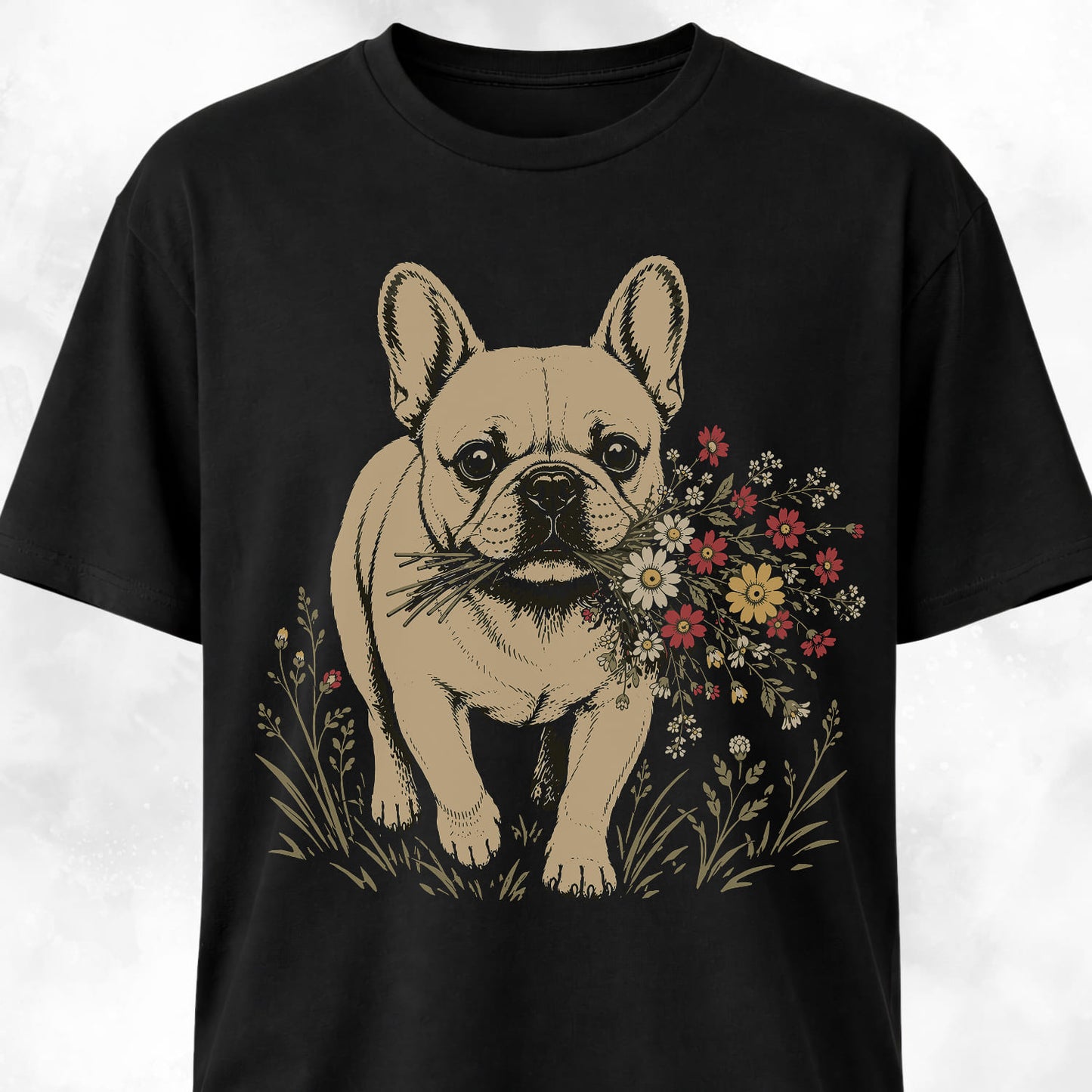 Wildflower Frenchie T-Shirt