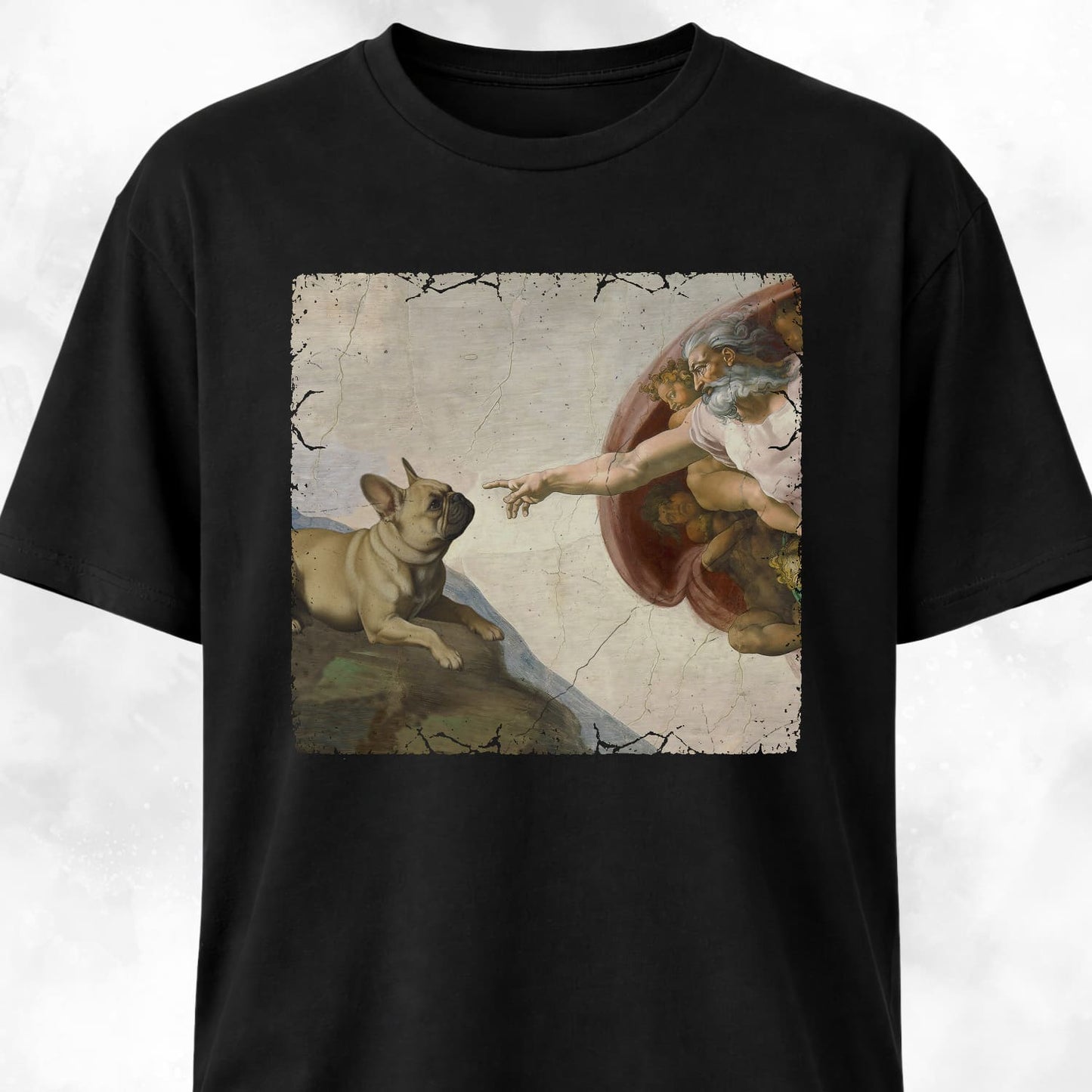 The Creation Of Adam Frenchie Edition T-Shirt