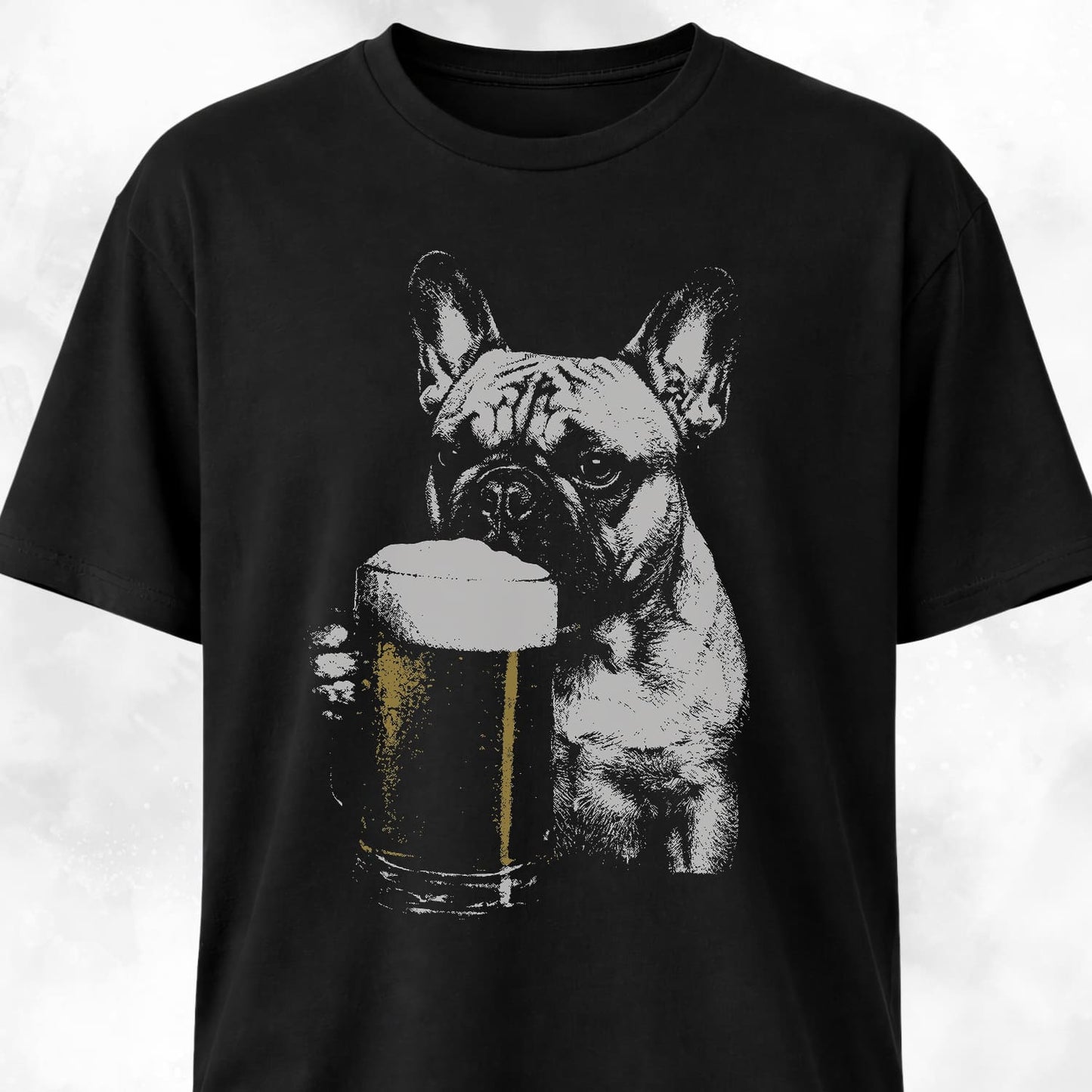 French Bulldog Drinking Beer T-Shirt