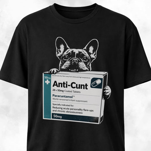 Funny Fake Pharma Frenchie T-Shirt