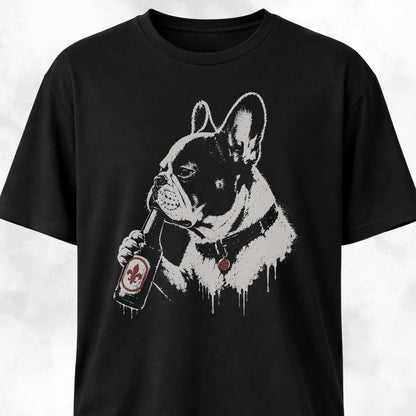 Beer Bottle French Bulldog T-Shirt
