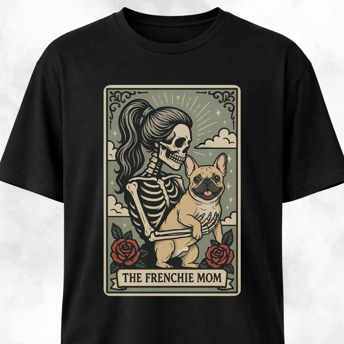 The Frenchie Mom Tarot Card T-Shirt