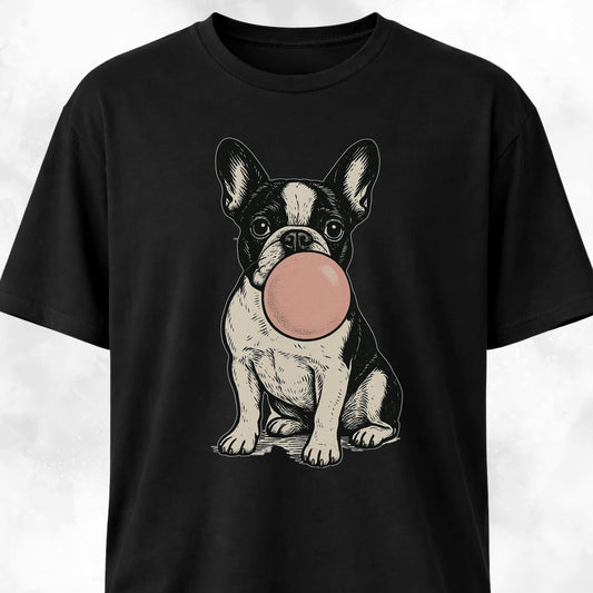 Frenchie Blowing Bubblegum T-Shirt