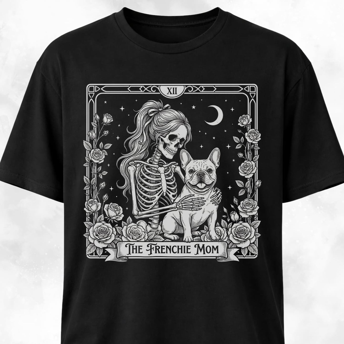 Gothic Frenchie Mom T-Shirt
