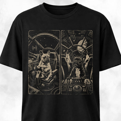 Spaceship Frenchies T-Shirt